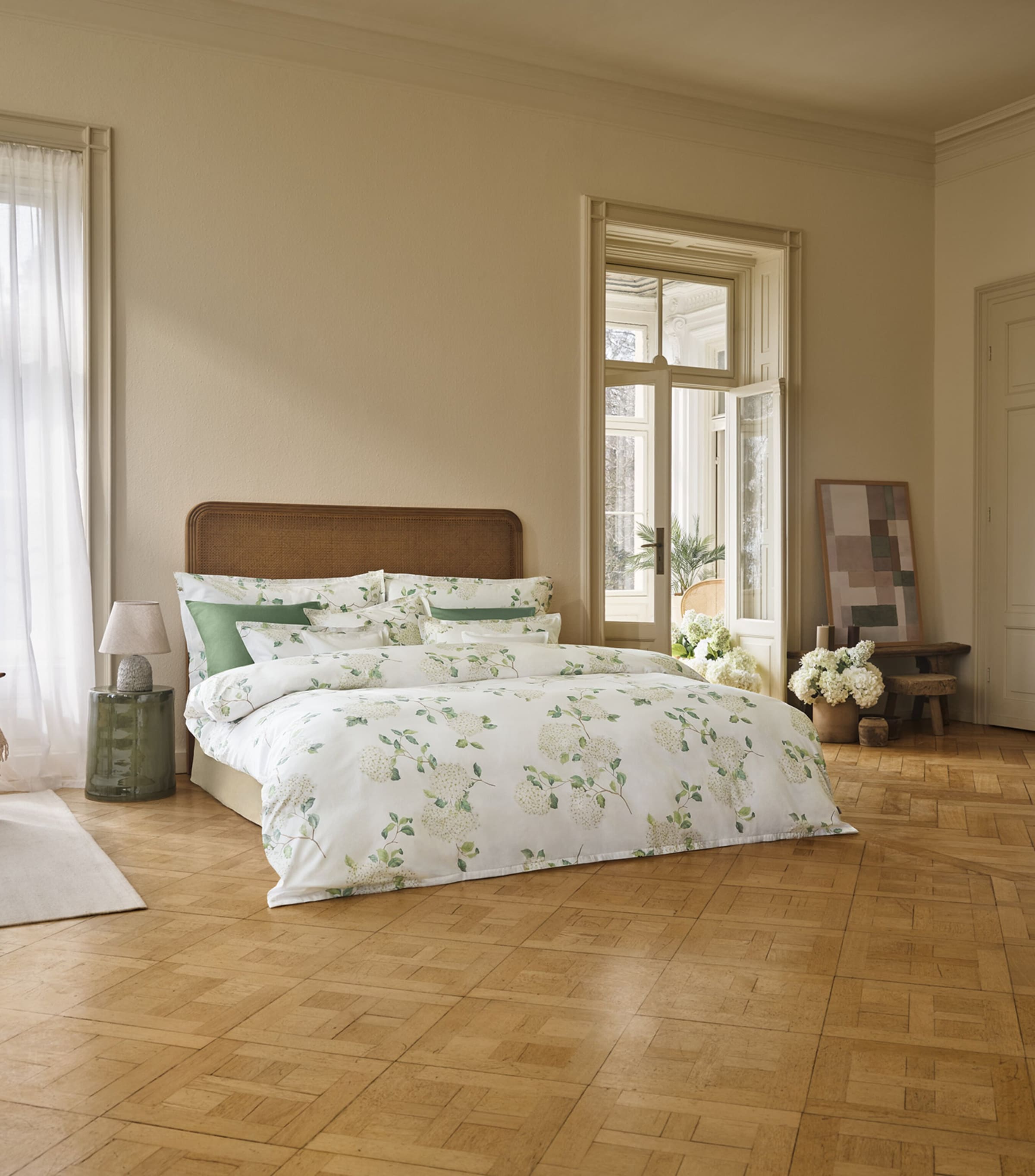 Schlossberg Hortensia King Oxford Pillowcase (50cm x 90cm) Blanc Image 2