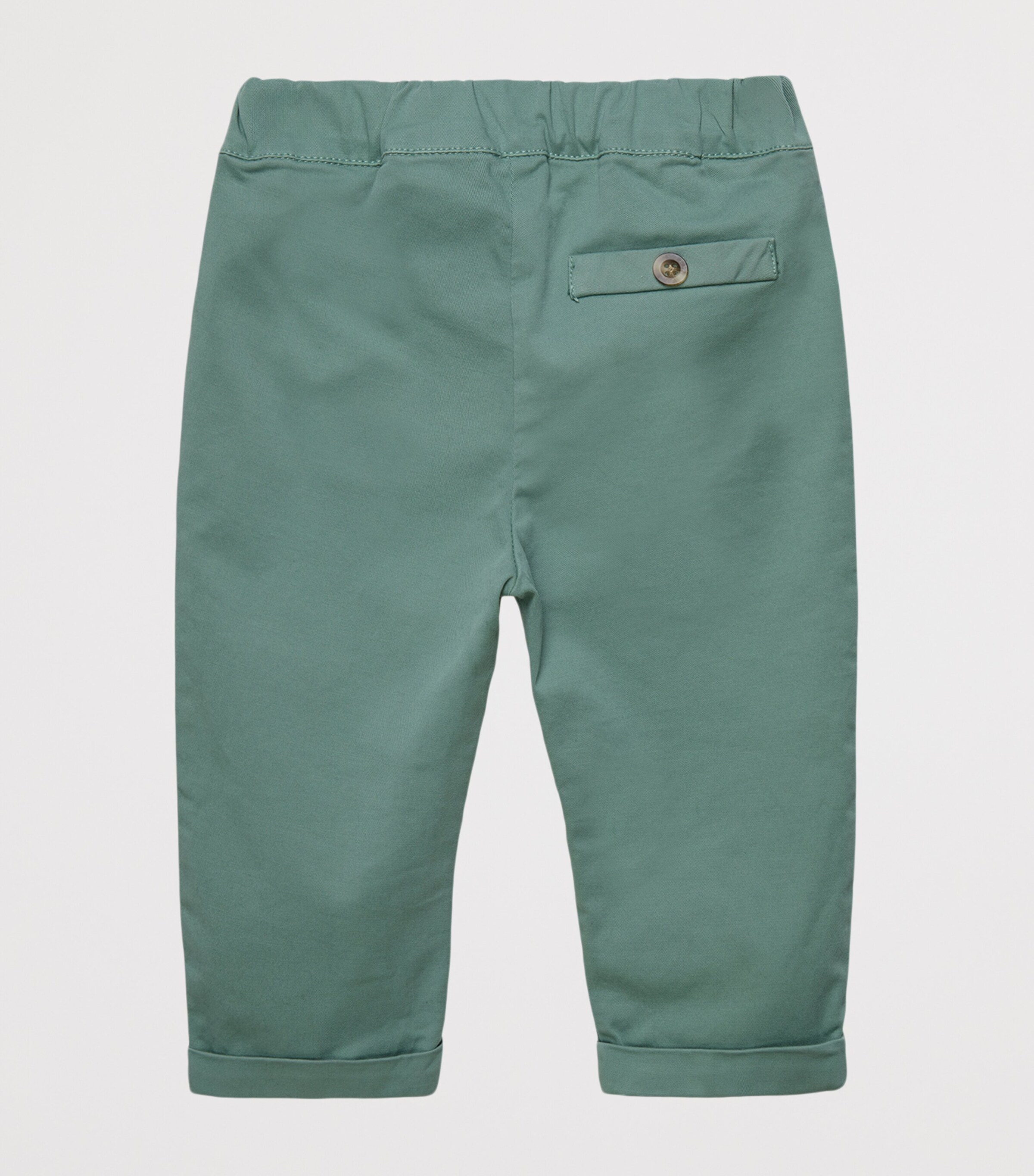 Trotters Stretch-Cotton Jacob Trousers (3-24 Months) Sage Image 2