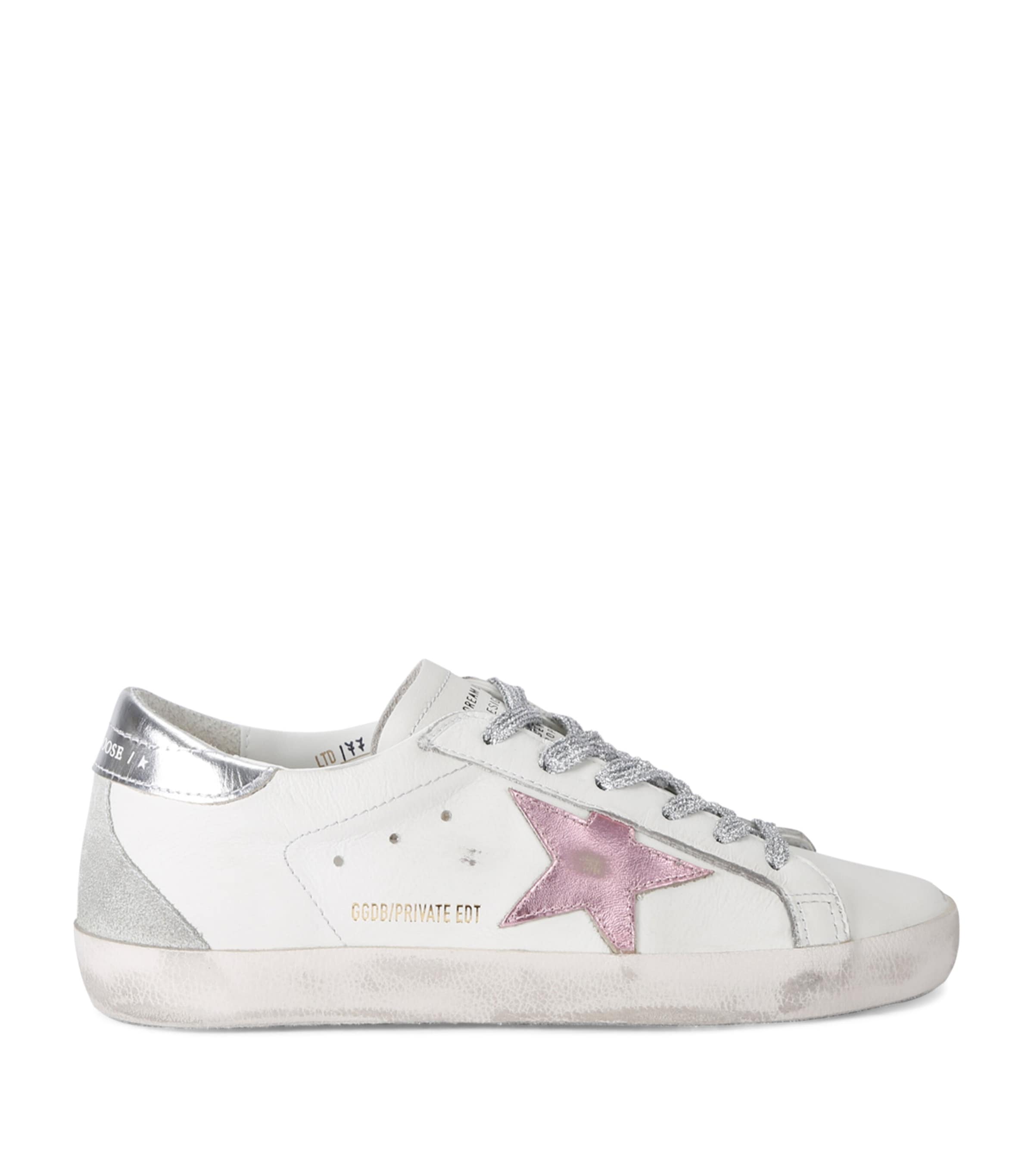 GOLDEN GOOSE LEATHER EXCLUSIVE SUPER-STAR SNEAKERS