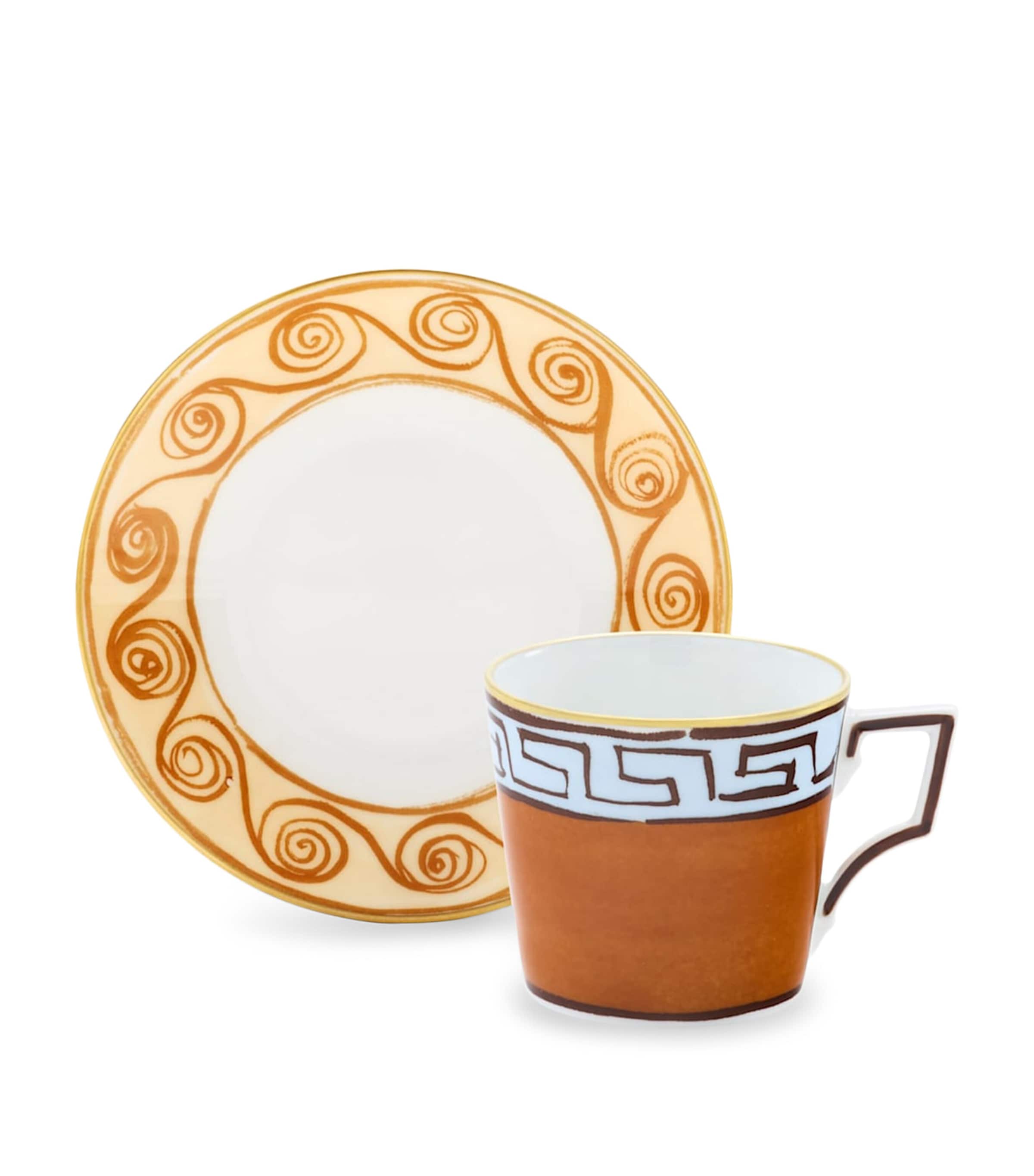 ジノリ1735 Il Viaggio di Nettuno 2枚セット GINORI 1735 Set of 2 Porcelain Il Viaggio di Nettuno Coffee Cups