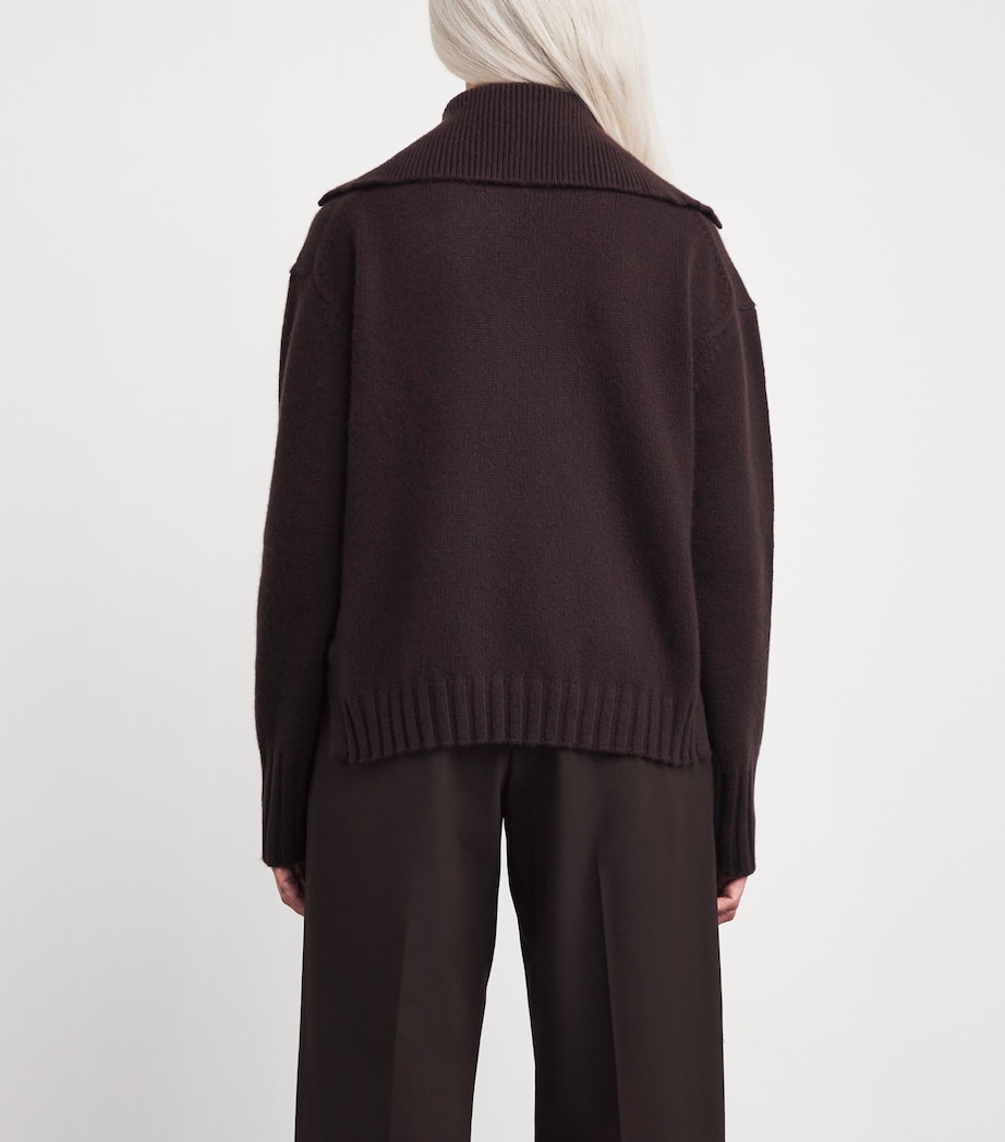 Cashmere Collar Sweater A2266 Image 4
