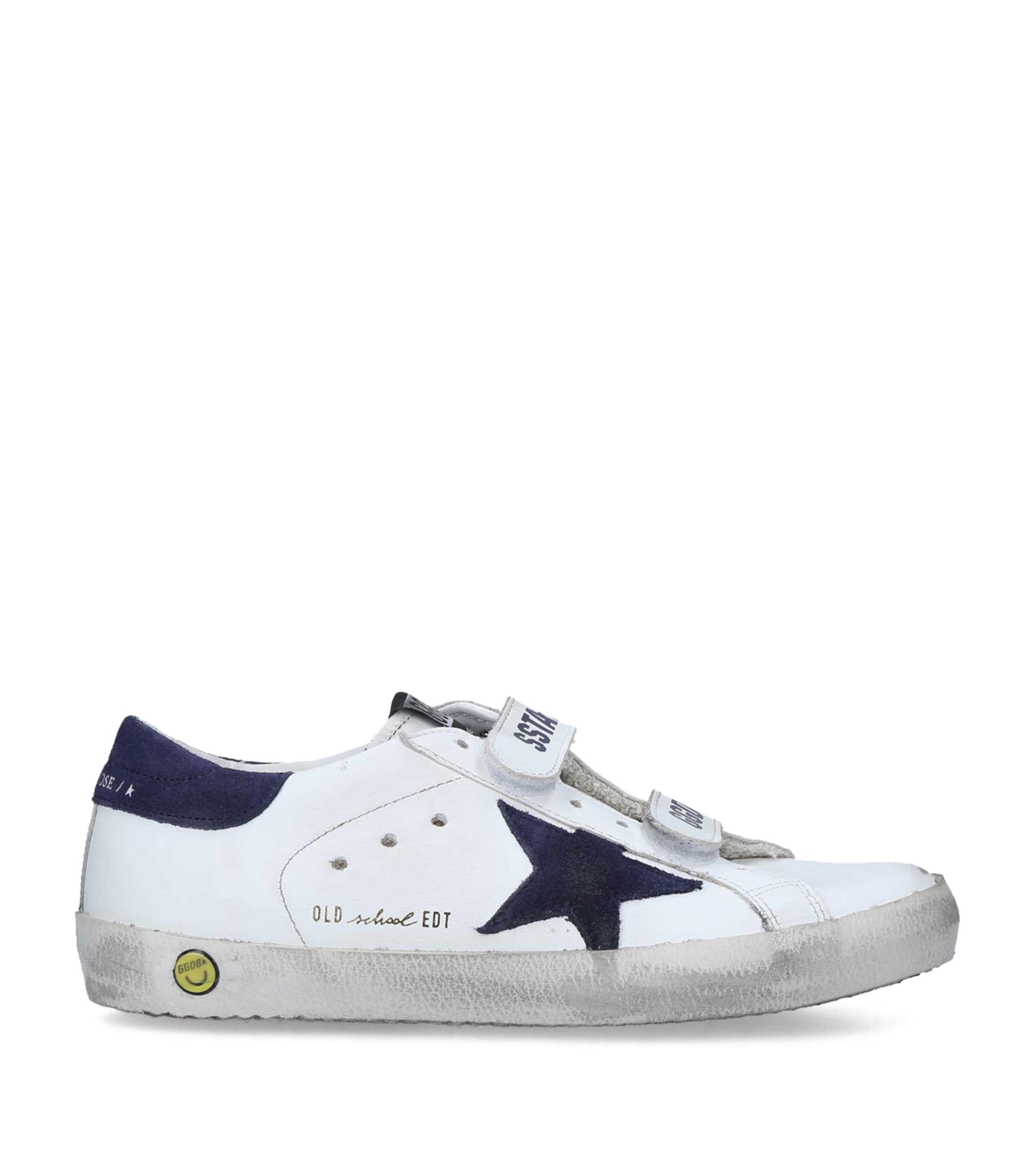 Golden Goose Leather Old School Sneakers Winter Wht Image 3