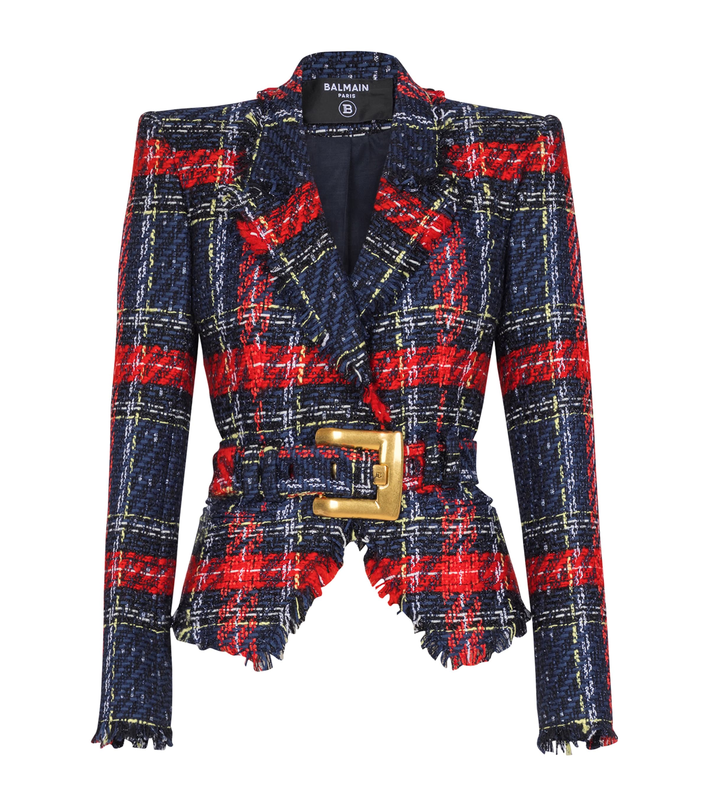Tweed Belted Jacket AAA MULTICOLORE Image 1