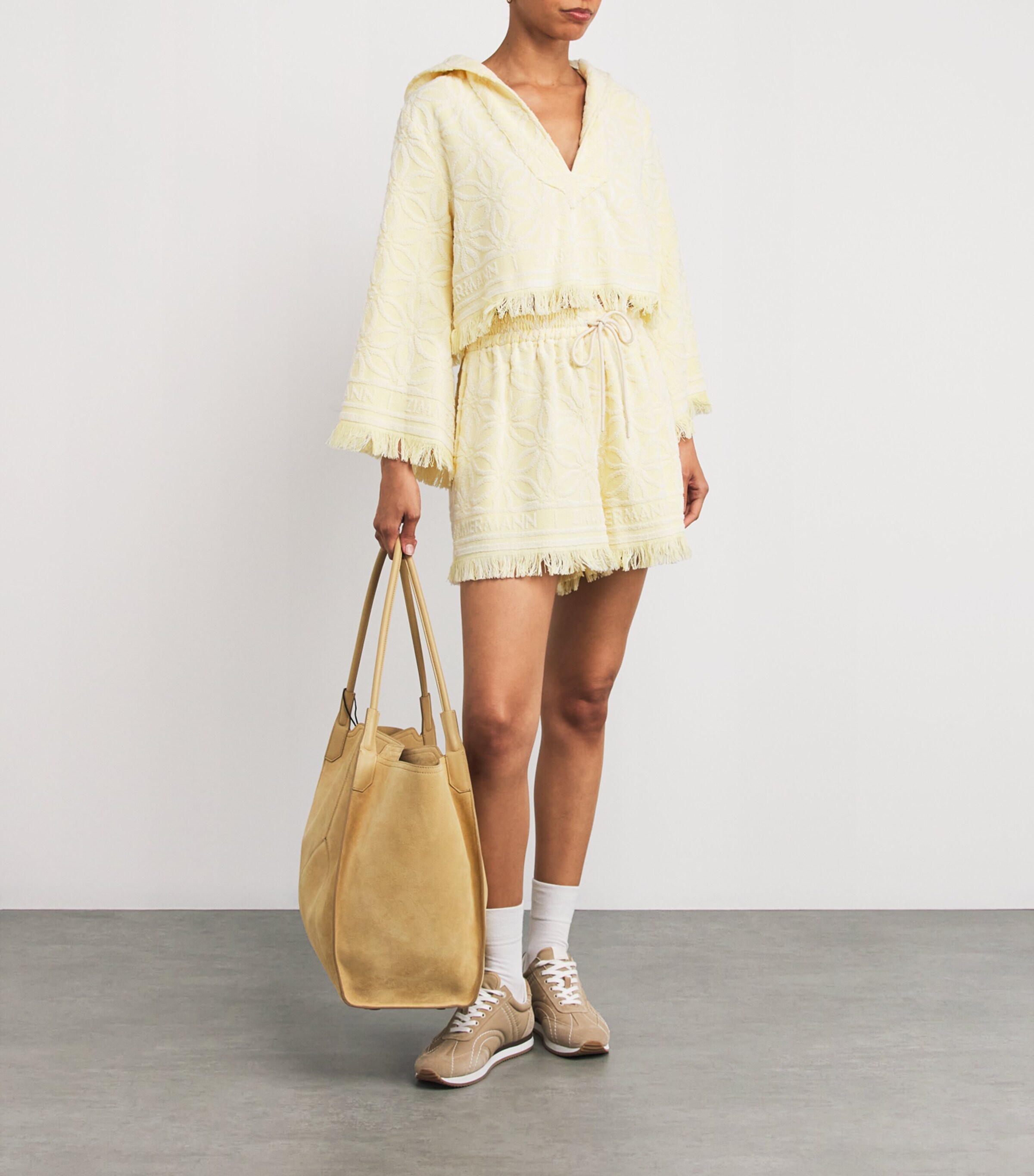 Zimmermann Cotton Towelling Coco Shorts | Harrods UK