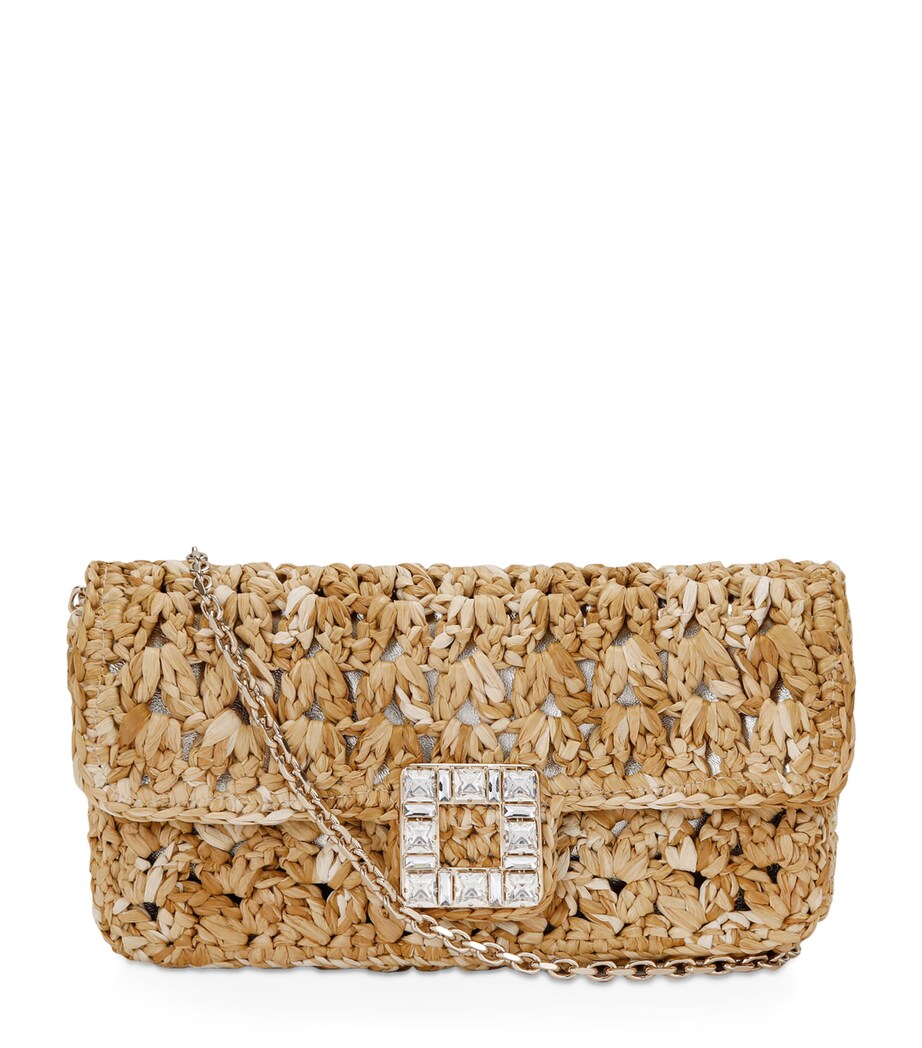 Roger Vivier Tres Vivier Jeu de Filles Clutch Bag Gold Comb Image 1