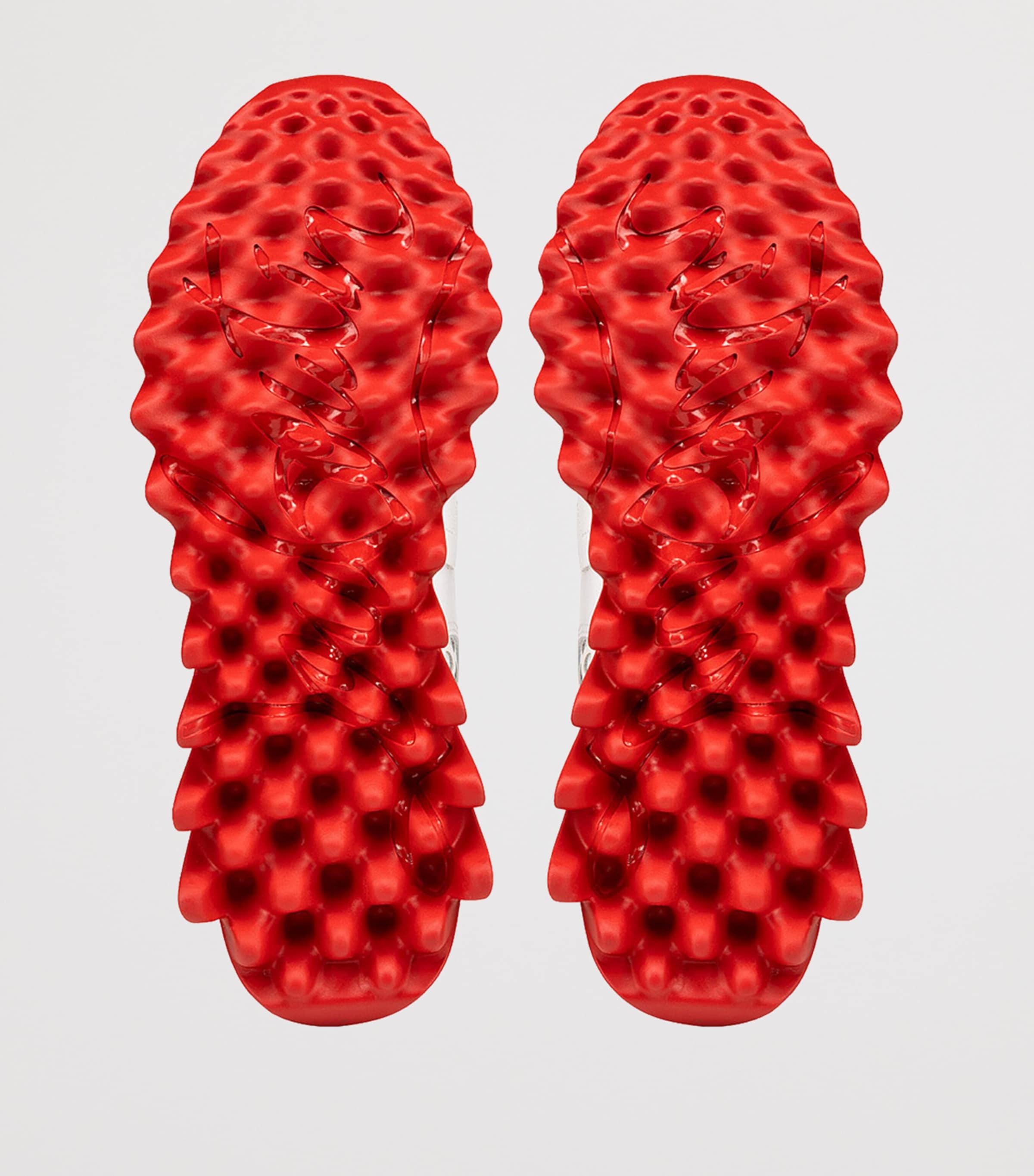 Christian Louboutin Kids 미니 샤크 가죽 스니커즈