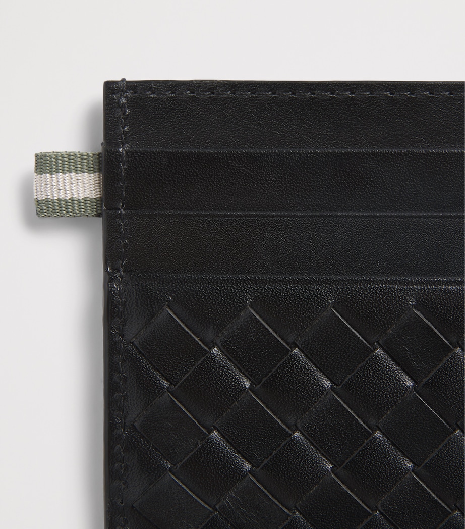 Officine Creative Woven Leather Card Holder Nero Image 3