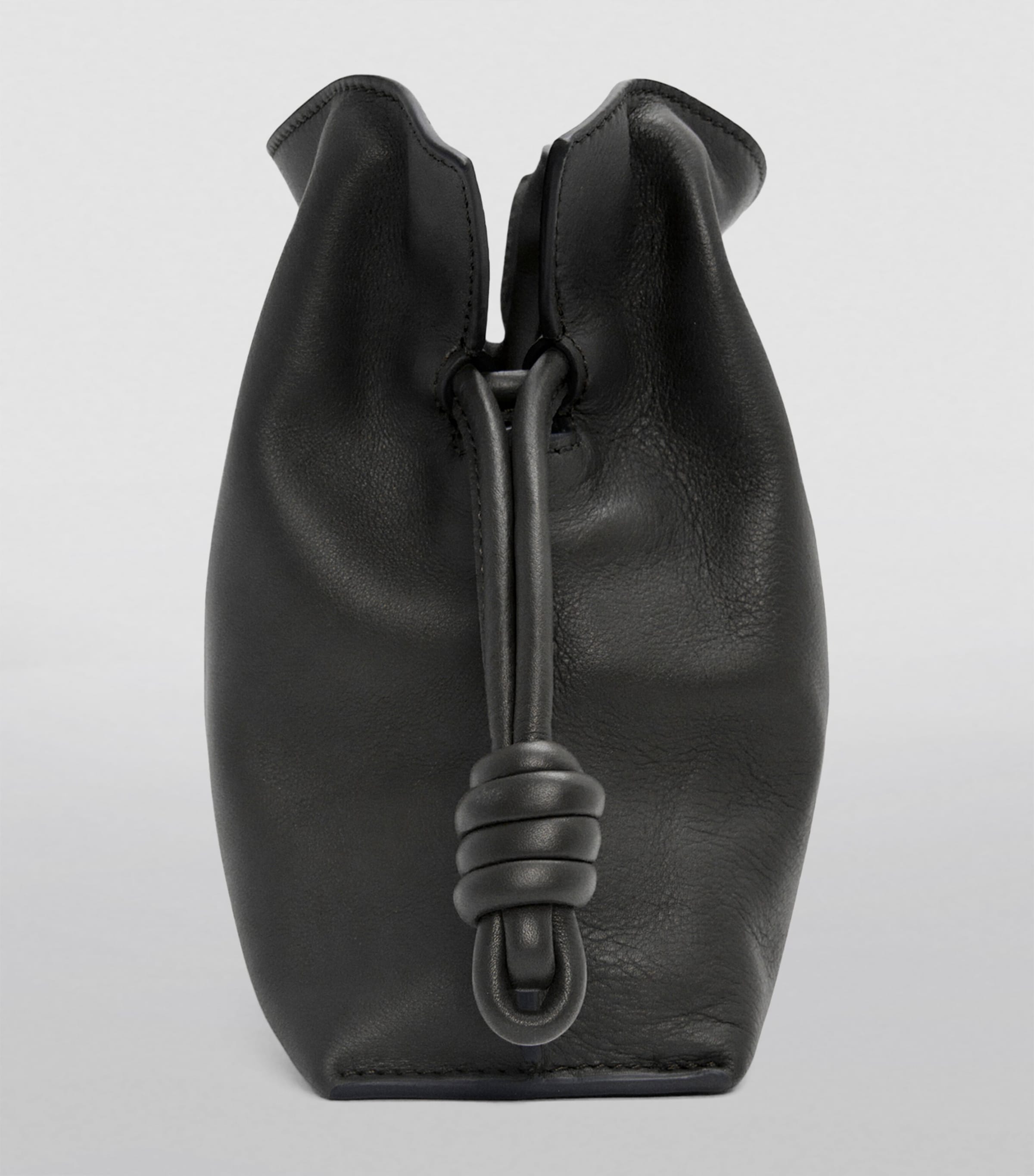 Mini Leather Flamenco Purse BLACK Image 2