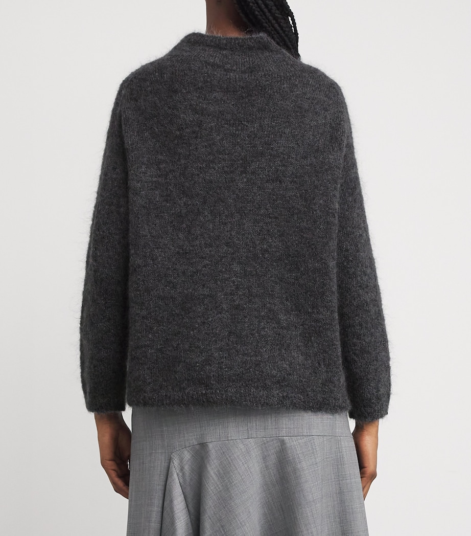 Mohair-Blend Rollneck Sweater DARK GREY Image 4