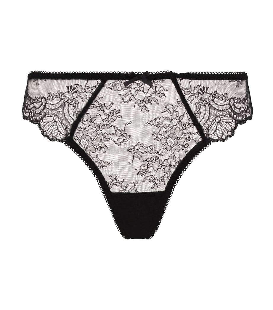 Lace Tanga BLACK Image 1