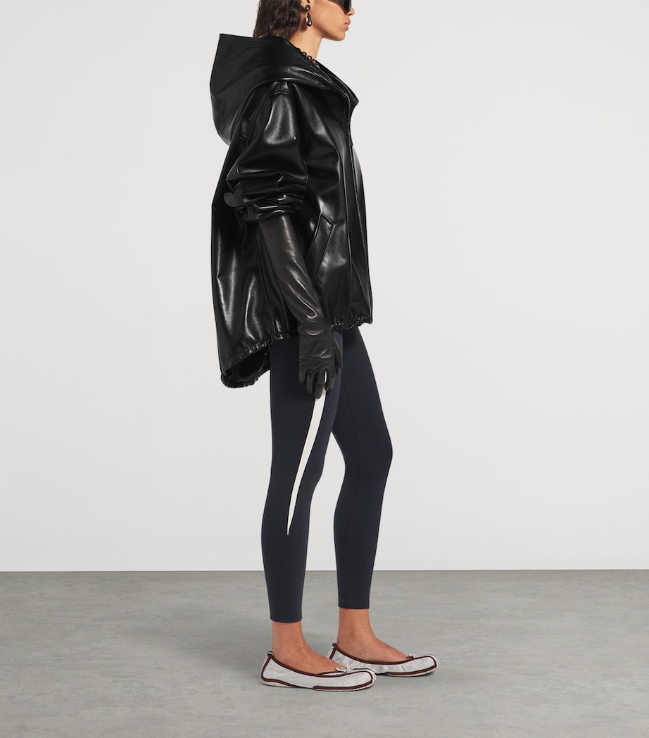Balenciaga Womens Lambskin Hoodie Image 4