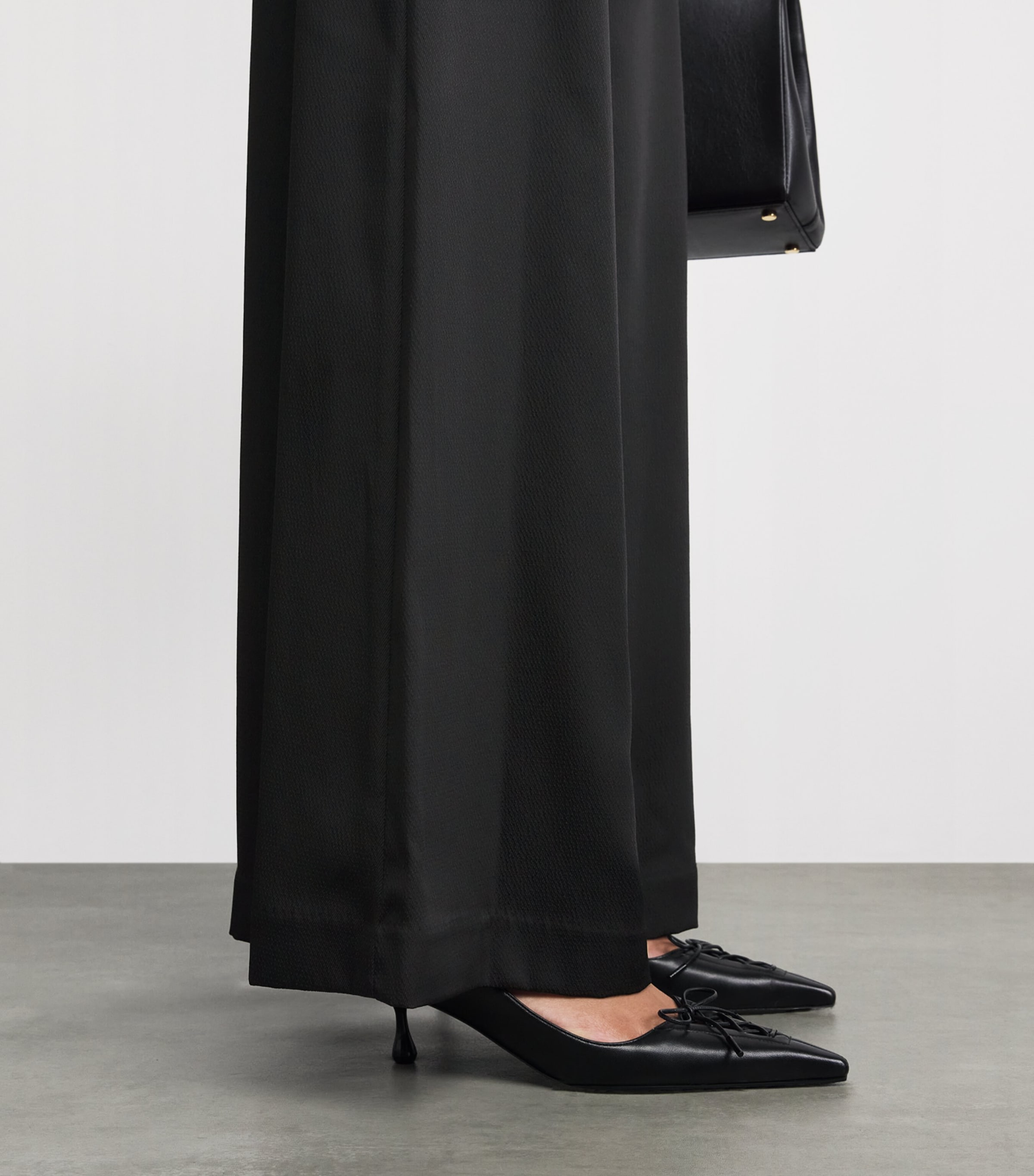 CAMILLA AND MARC Womens Elowyn Wide-Leg Trousers Black Image 3