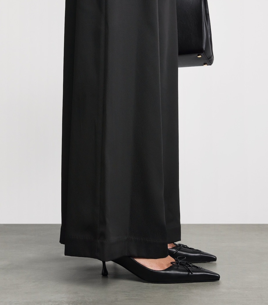 CAMILLA AND MARC Womens Elowyn Wide-Leg Trousers Black Image 3