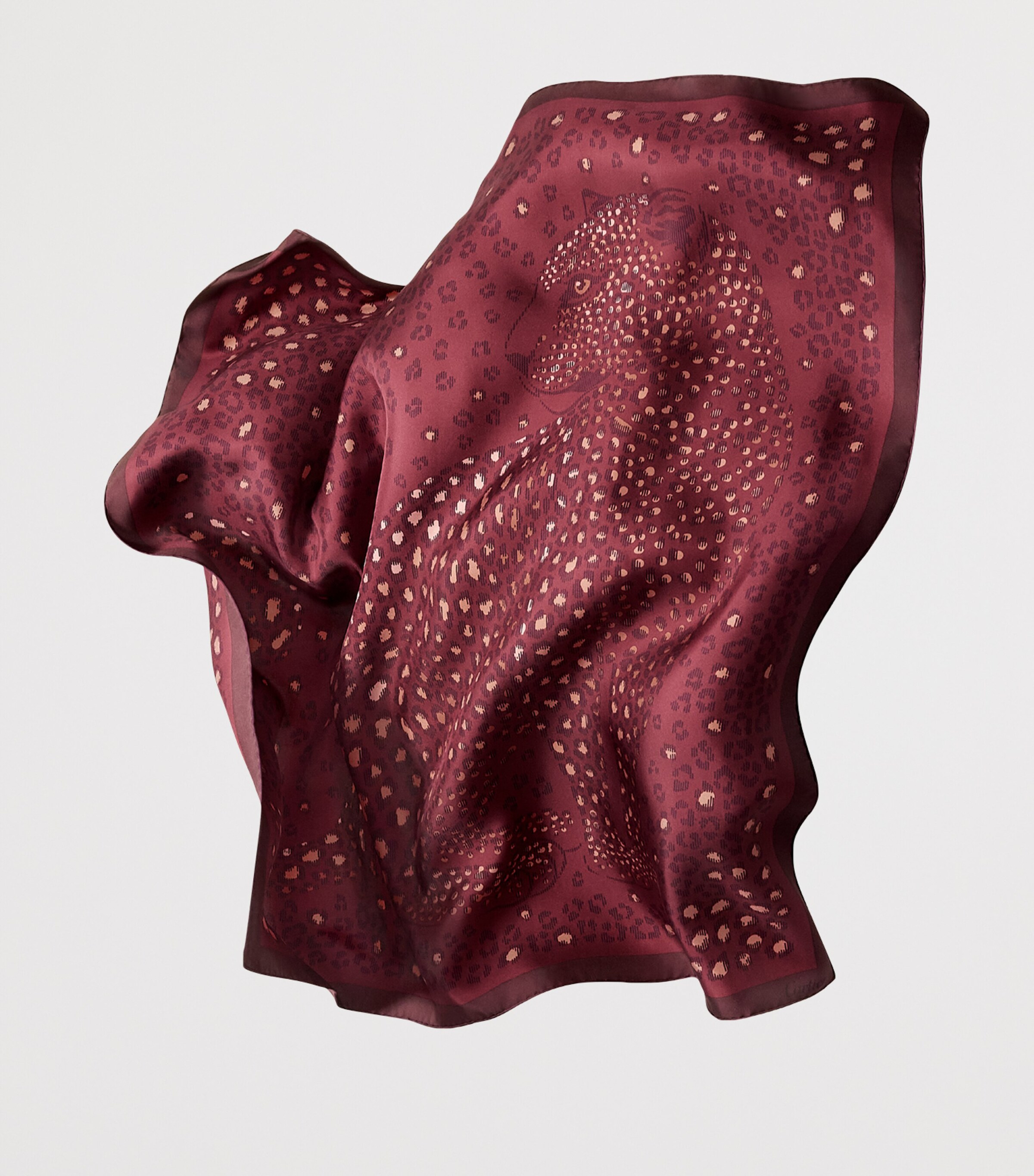 Silk Panthère Dots Scarf GRAPE Image 2