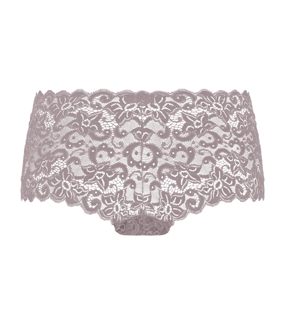 Hanro Womens Lace Moments Maxi Briefs Stormy Rose Image 3