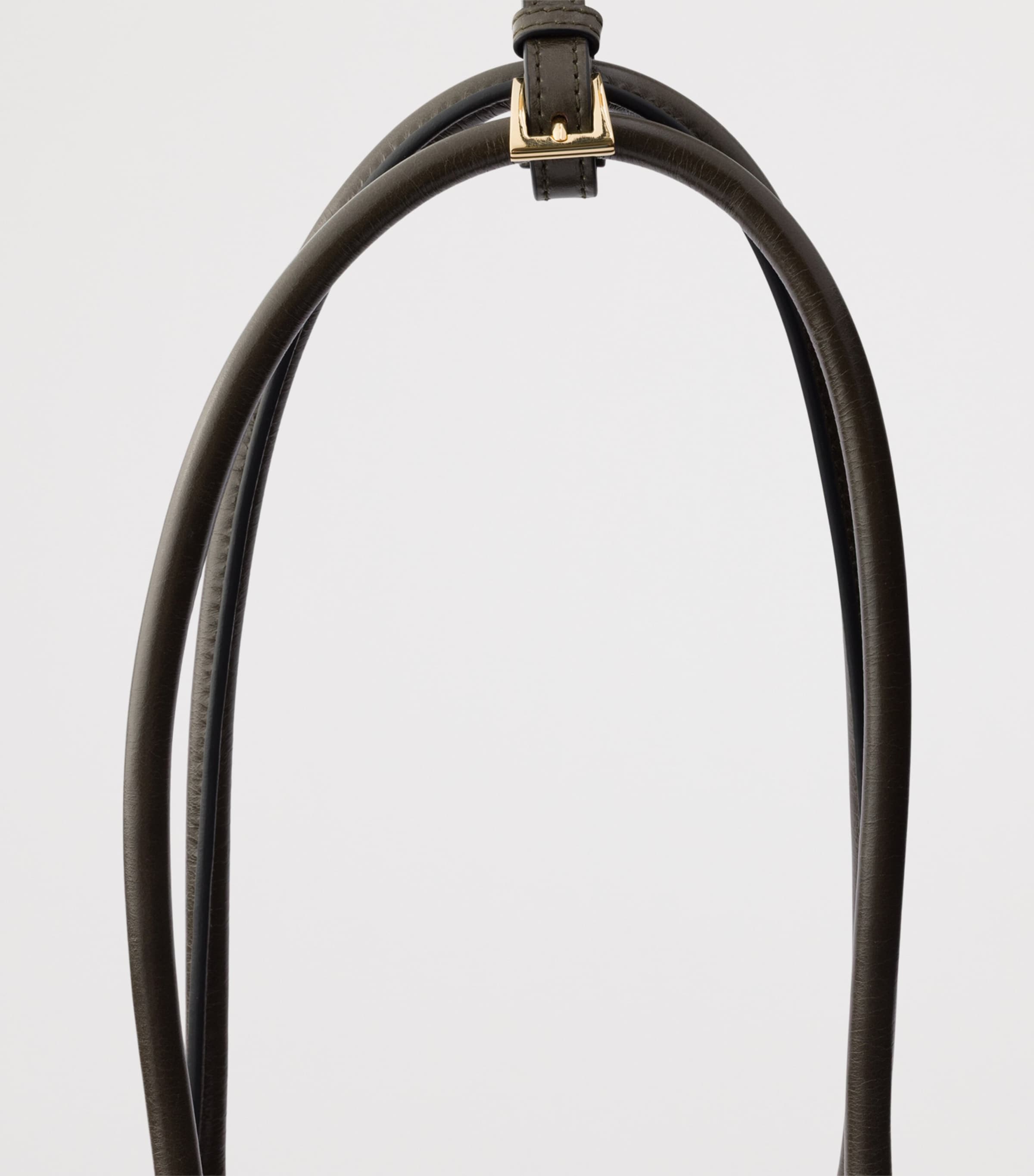 Prada Extra Large Leather Bonnie Shoulder Bag Green Image 6