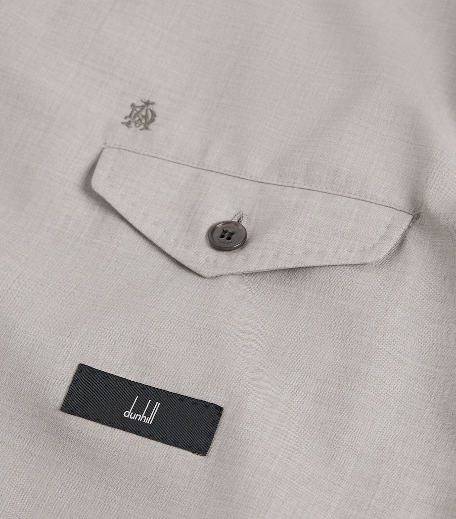 Dunhill Mens Wool Single-Breasted Jacket Image 7