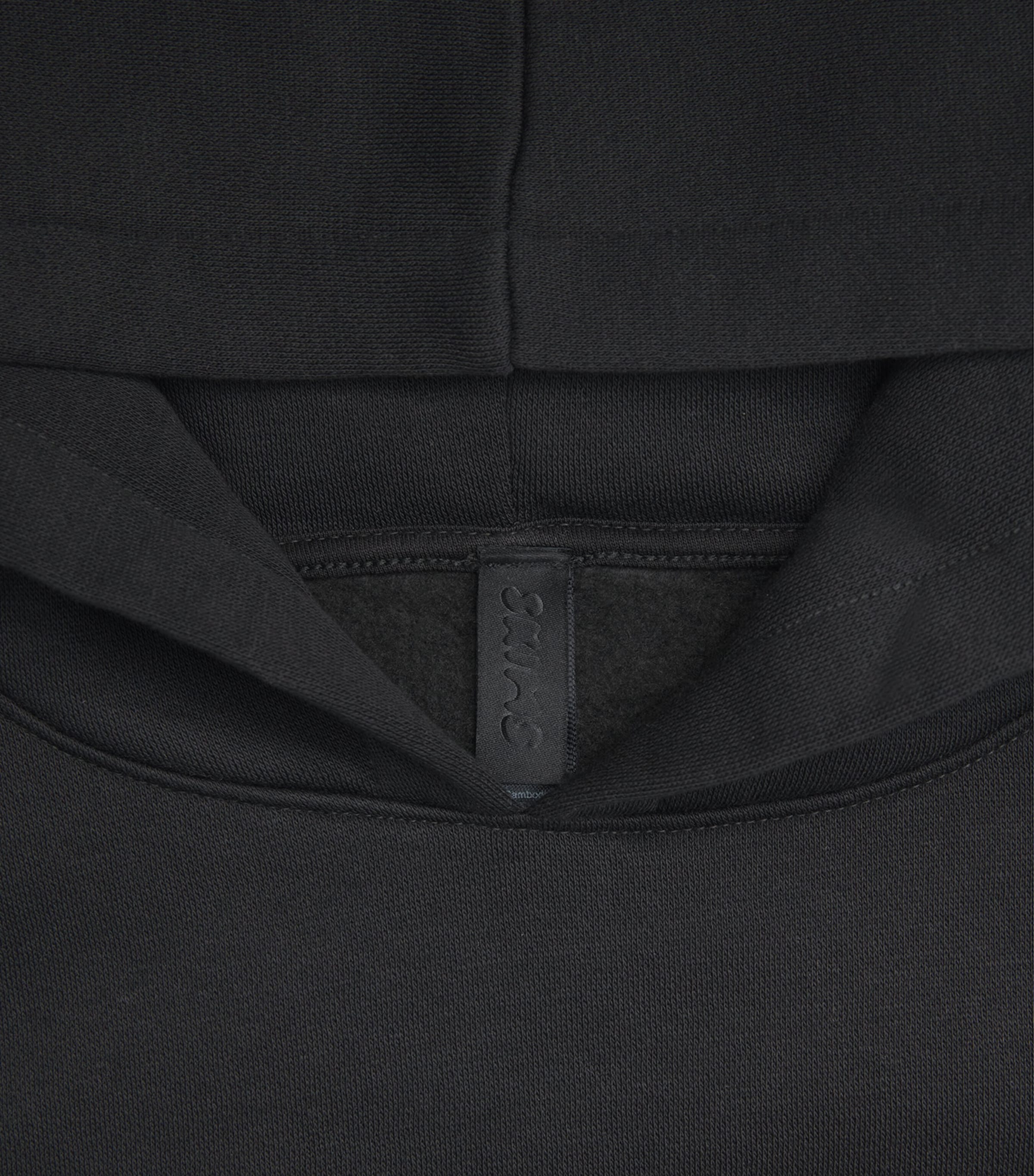 Fleece Lounge Relaxed Hoodie WASHED ONYX Image 5