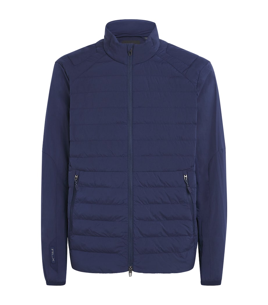 RLX Ralph Lauren Mens Padded High-Neck Zip-Up Jacket Refined Navy Image 1