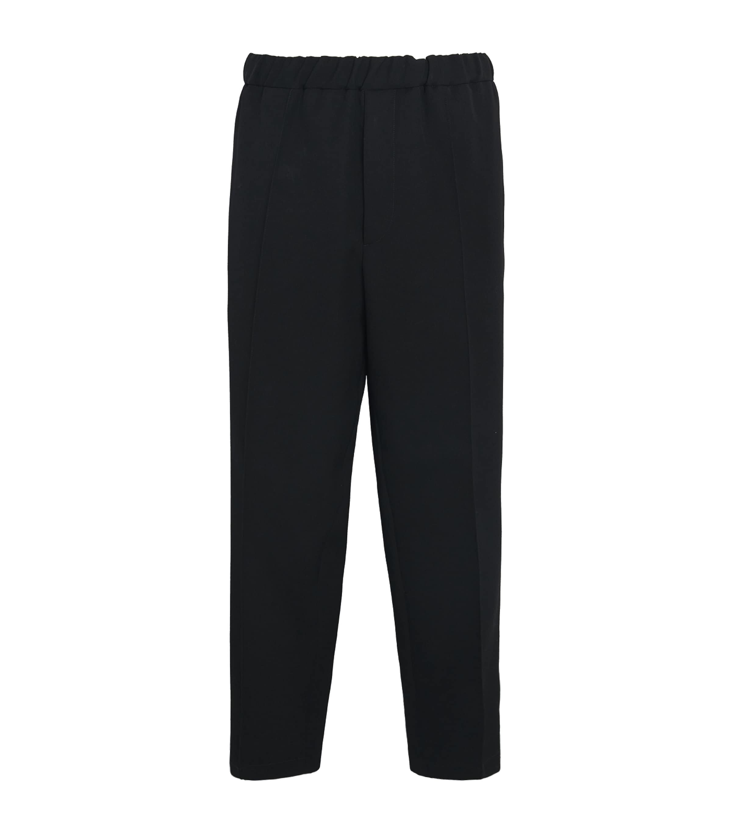 Jil Sander Wool Joggers With Elastic Waistband And Ribbed Cuffs