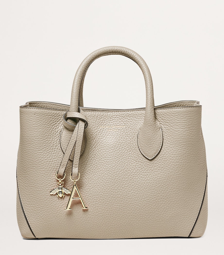 Aspinal Of London Medium London Tote Bag Dove Grey Image 2