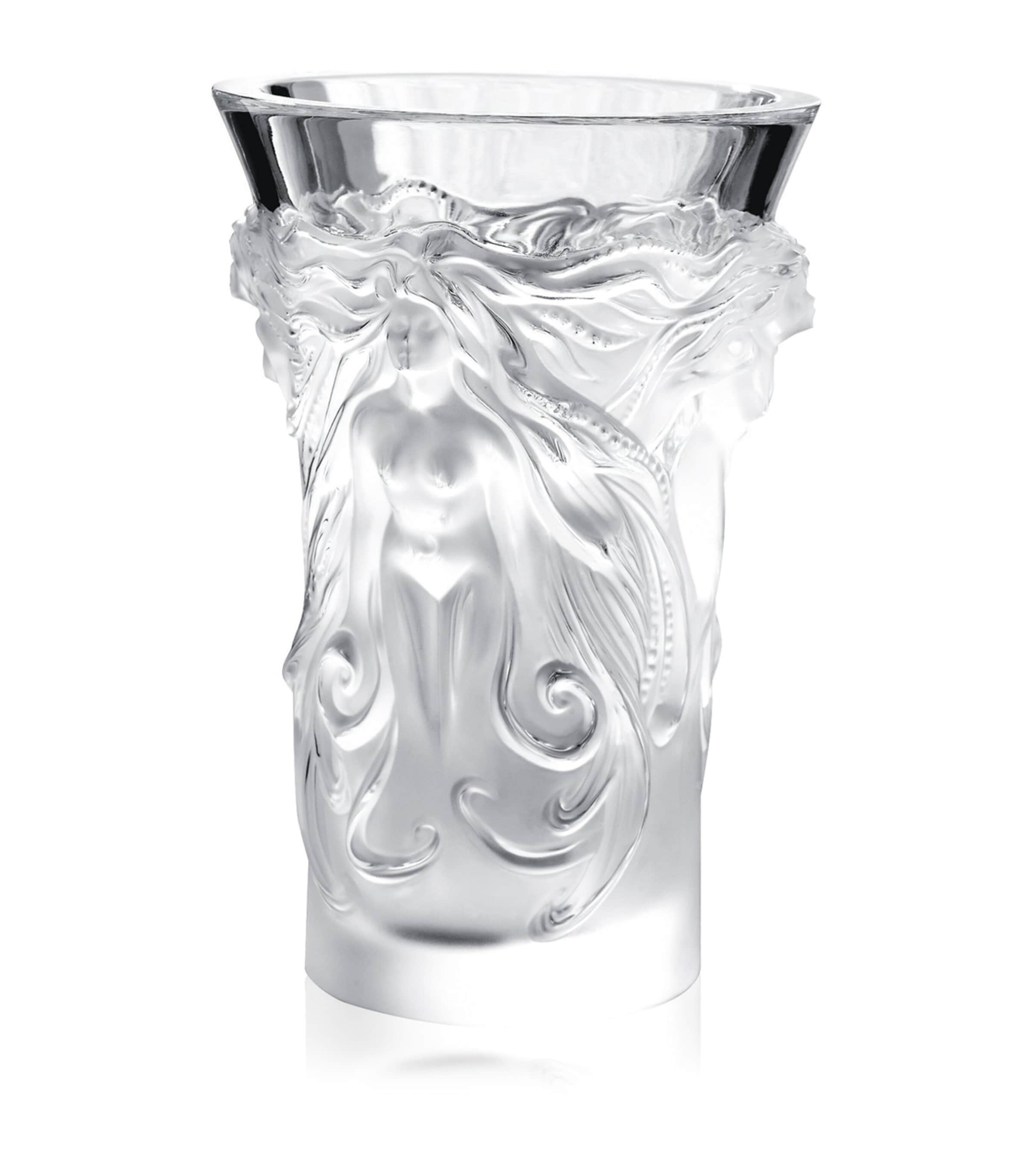 Lalique Crystal Fantasia Vase (17.5cm) | Home Accessories | Vases | Designers | Lalique