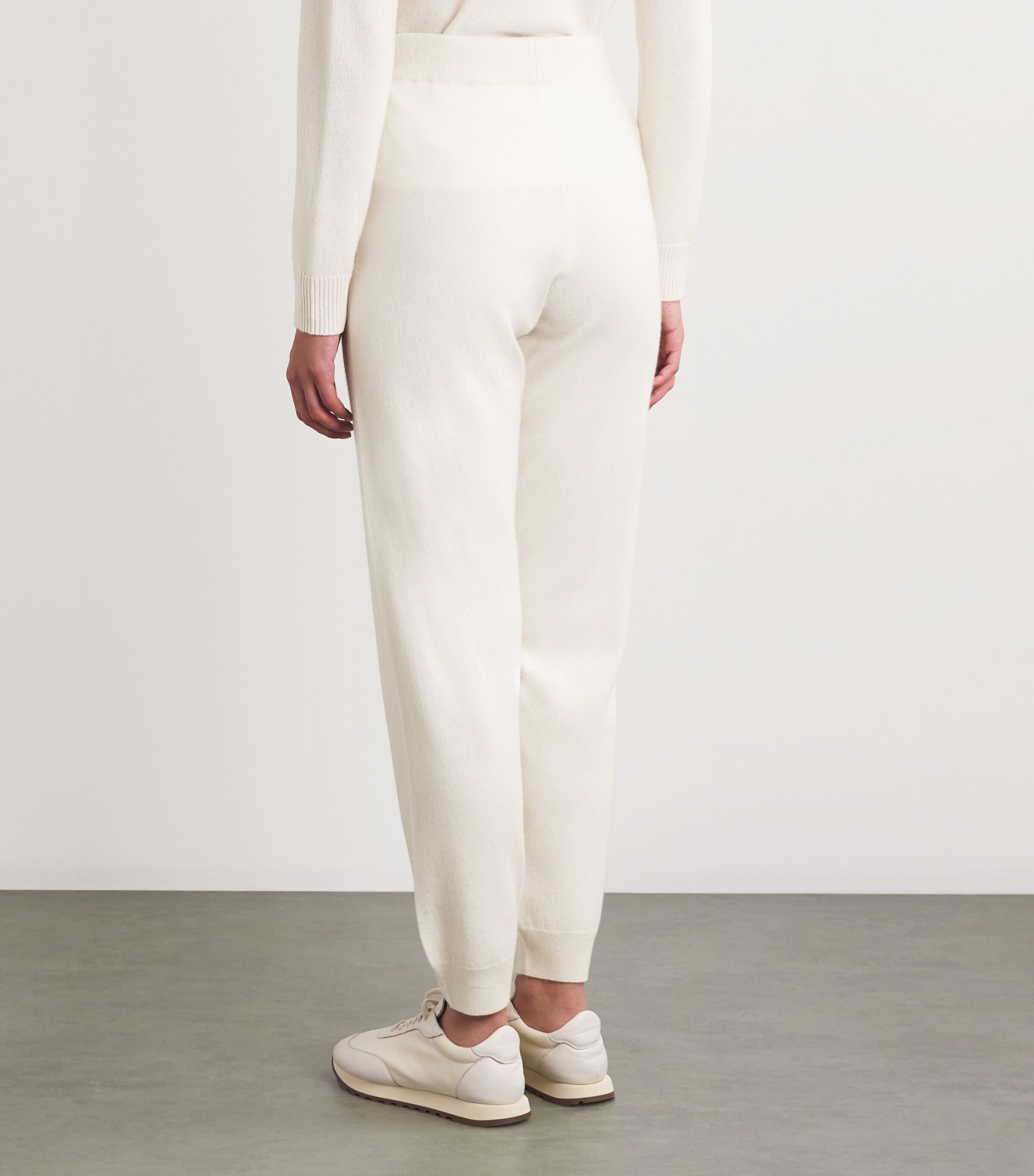 Cashmere Drawstring Sweatpants BONE Image 4