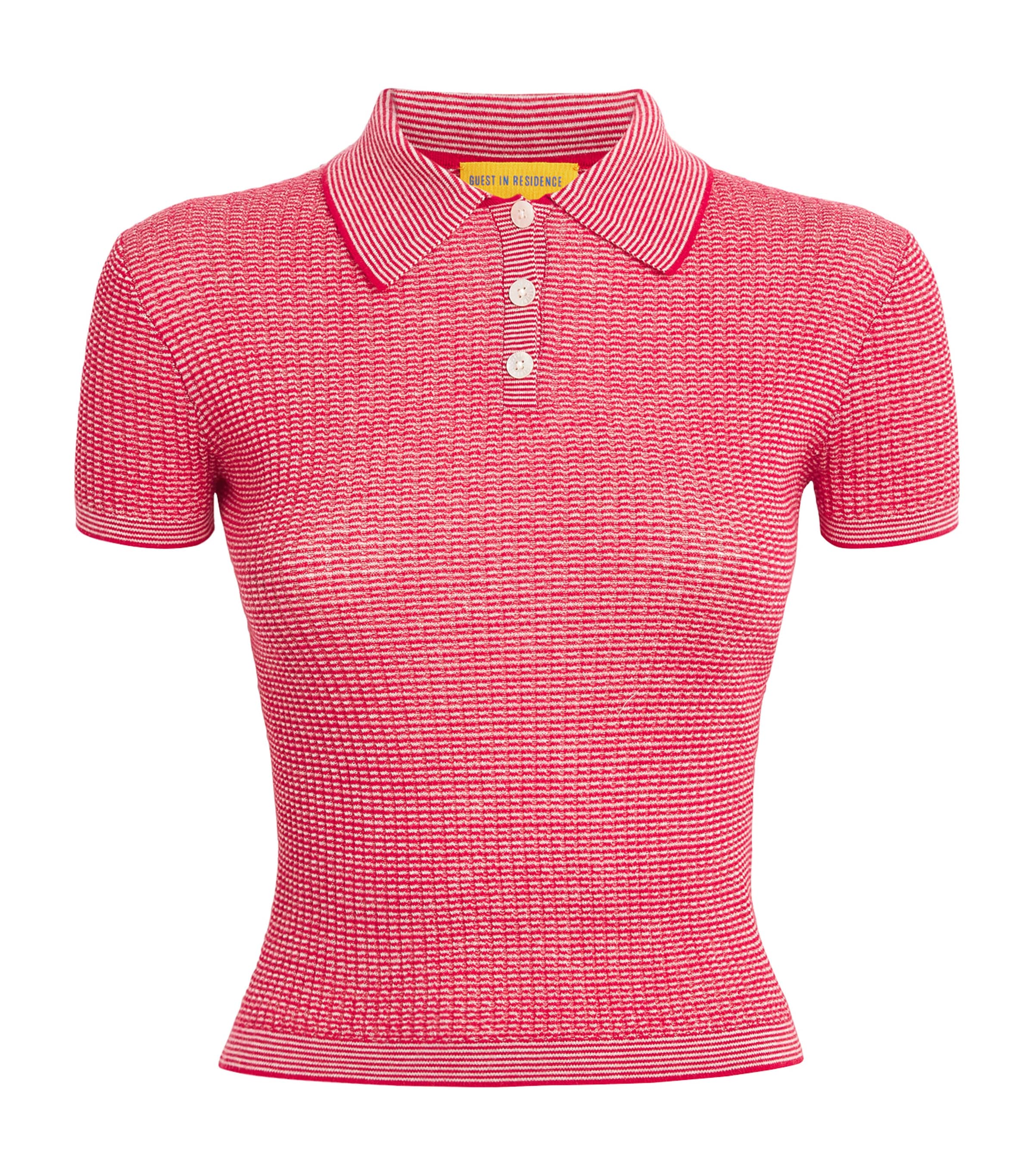 Guest In Residence Cashmere Shrunken Polo Shirt | Harrods SG
