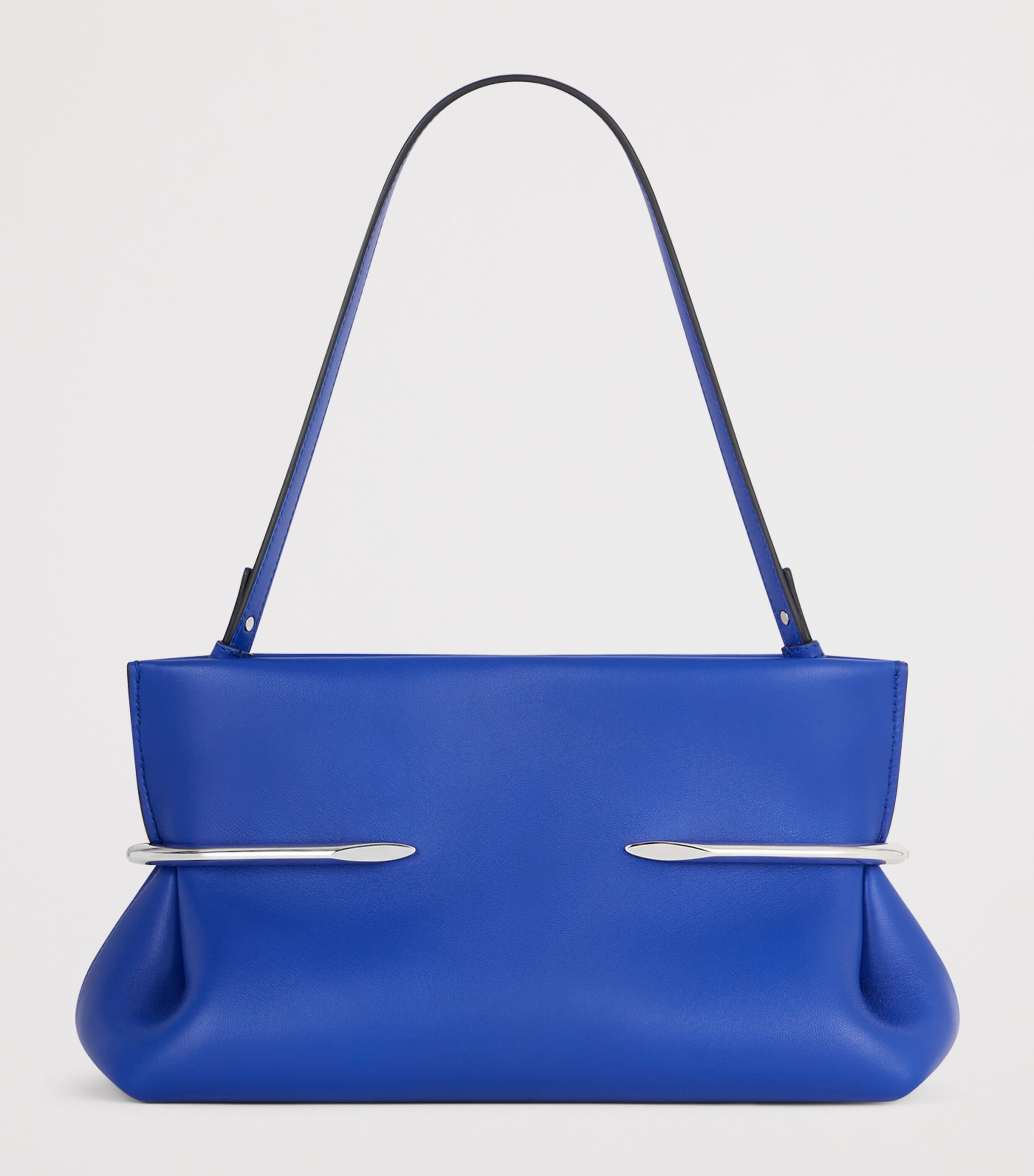 Givenchy Blue Small Leather Soft Pinch Clutch | Harrods JP