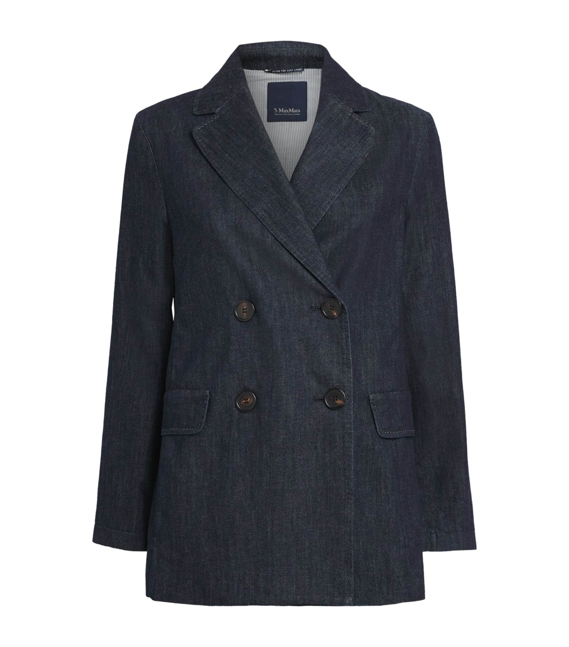 Denim Single-Breasted Blazer ULTRAMARINE Image 1