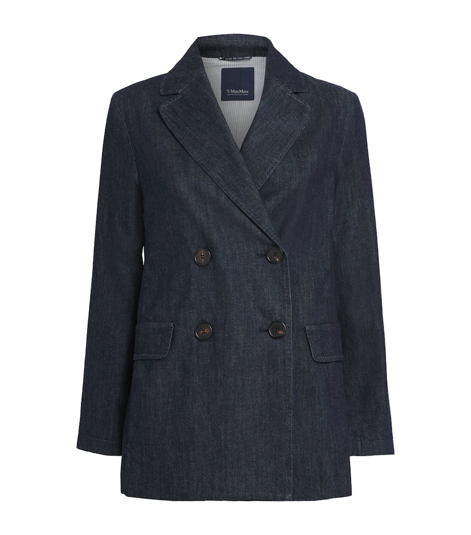 Denim Single-Breasted Blazer ULTRAMARINE Image 1