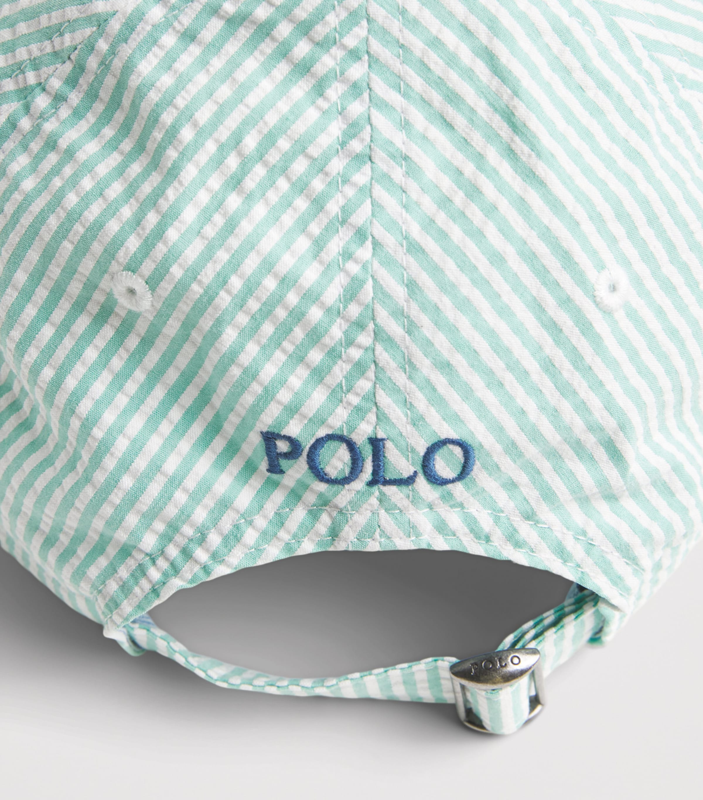 Polo Ralph Lauren Seersucker Stripe Polo Pony Cap Key West Seersucker Image 4