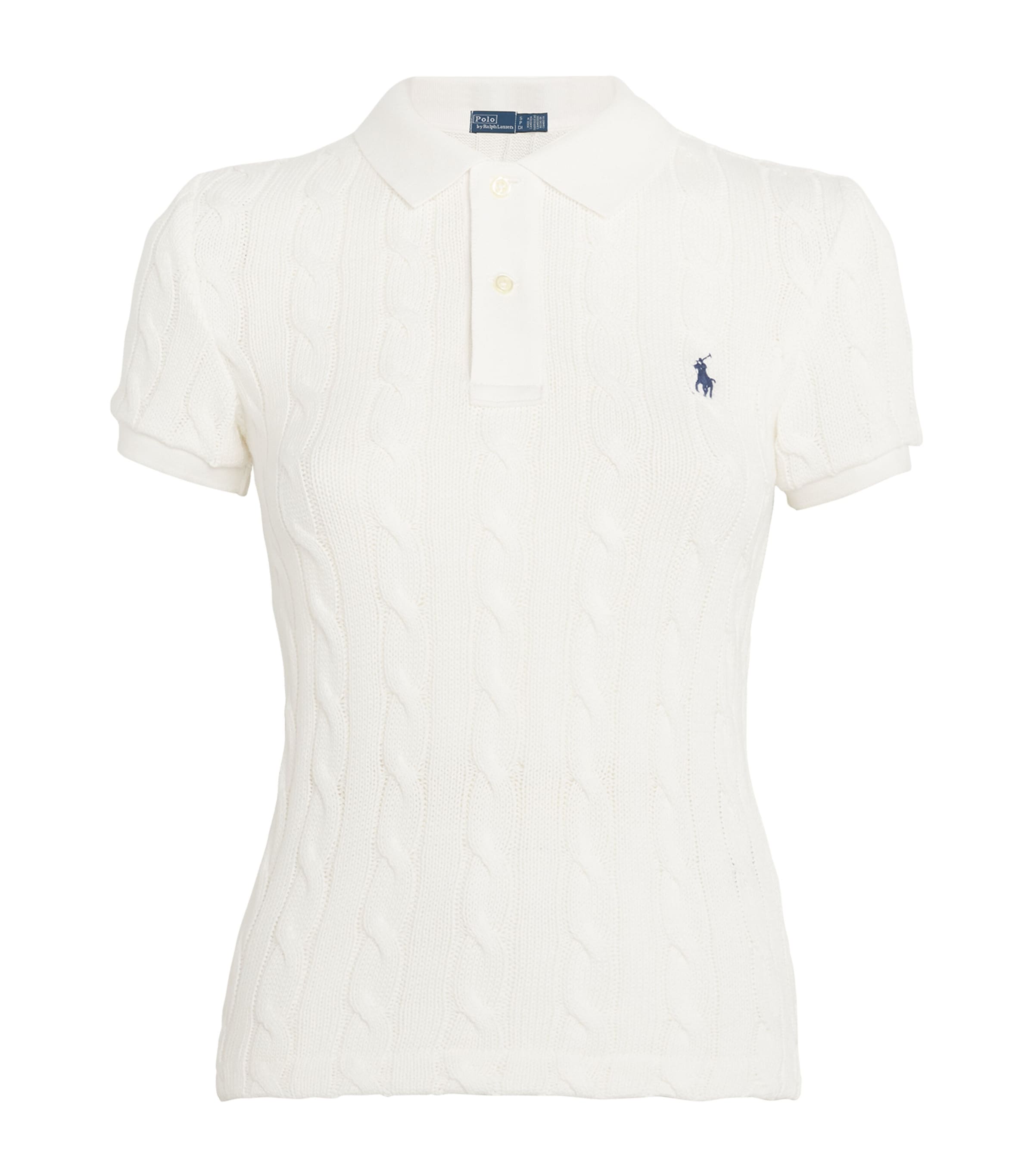 POLO RALPH LAUREN CABLE-KNIT POLO SHIRT