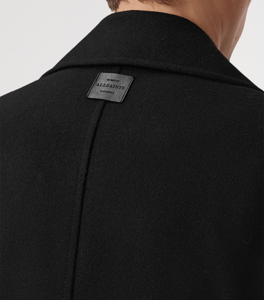 Wool-Blend Curran Overcoat BLACK Image 6
