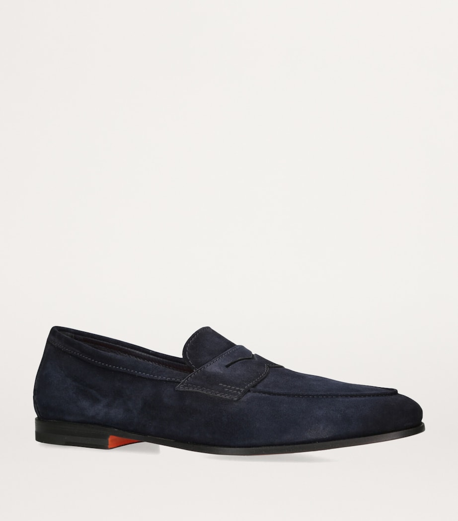 Suede Carlos Penny Loafers BLUE/DARK Image 3