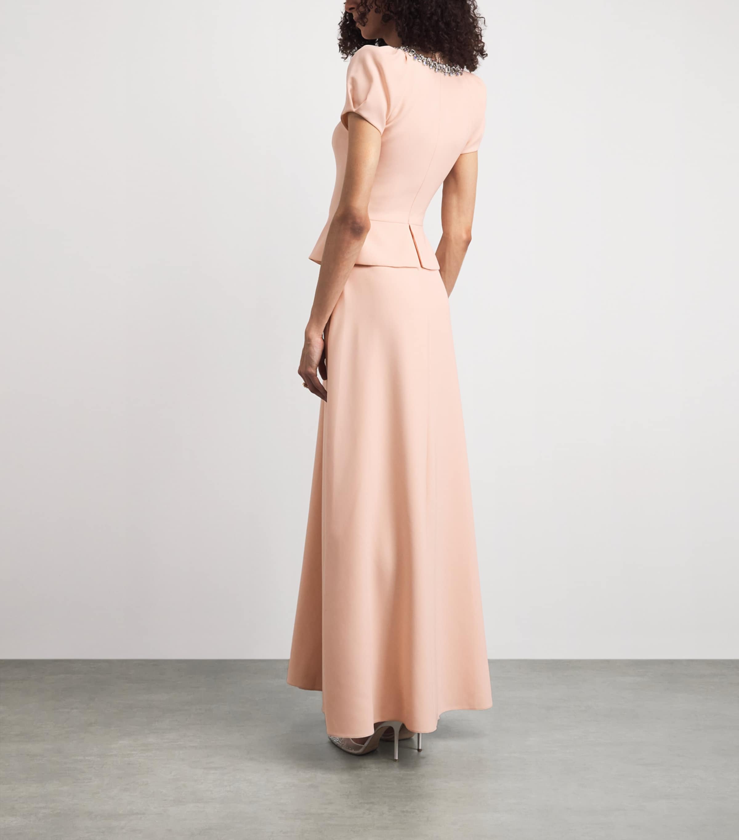 Jenny Packham Womens Embellished Nocturne Gown Morganite Image 4