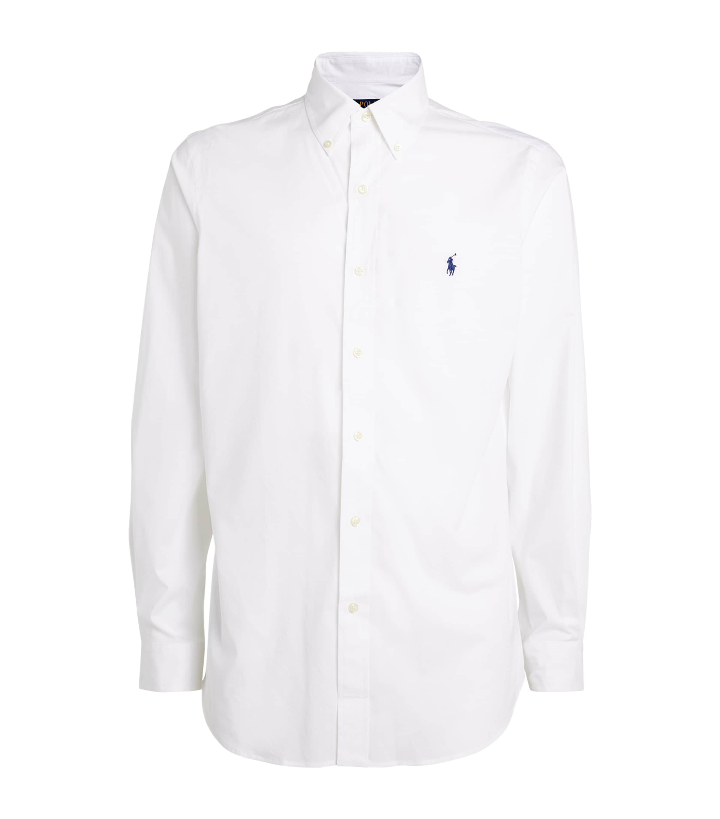 Polo Ralph Lauren Poplin Custom Fit Shirt In White