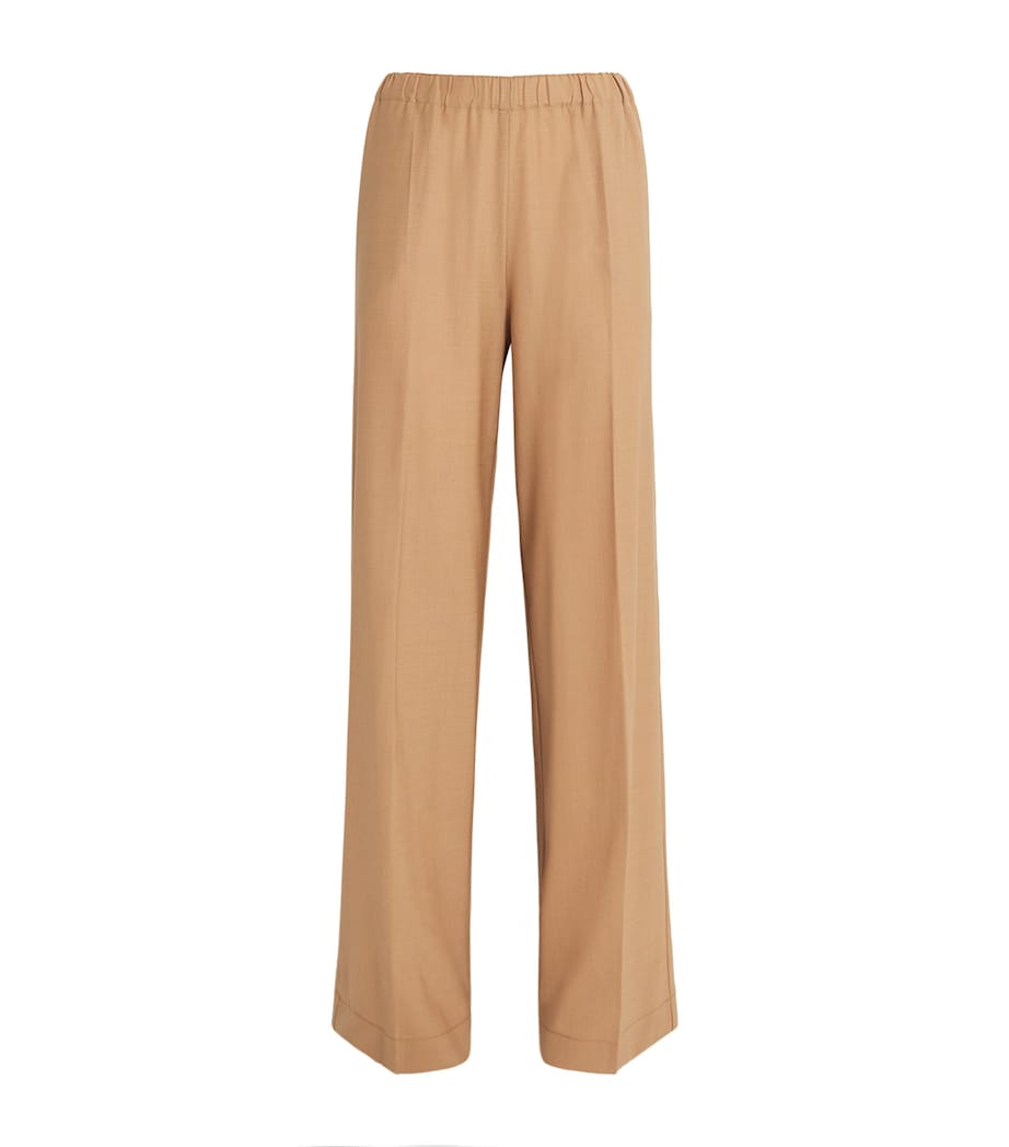 Fabiana Filippi Womens Wool-Blend Wide-Leg Trousers Vimini Image 1