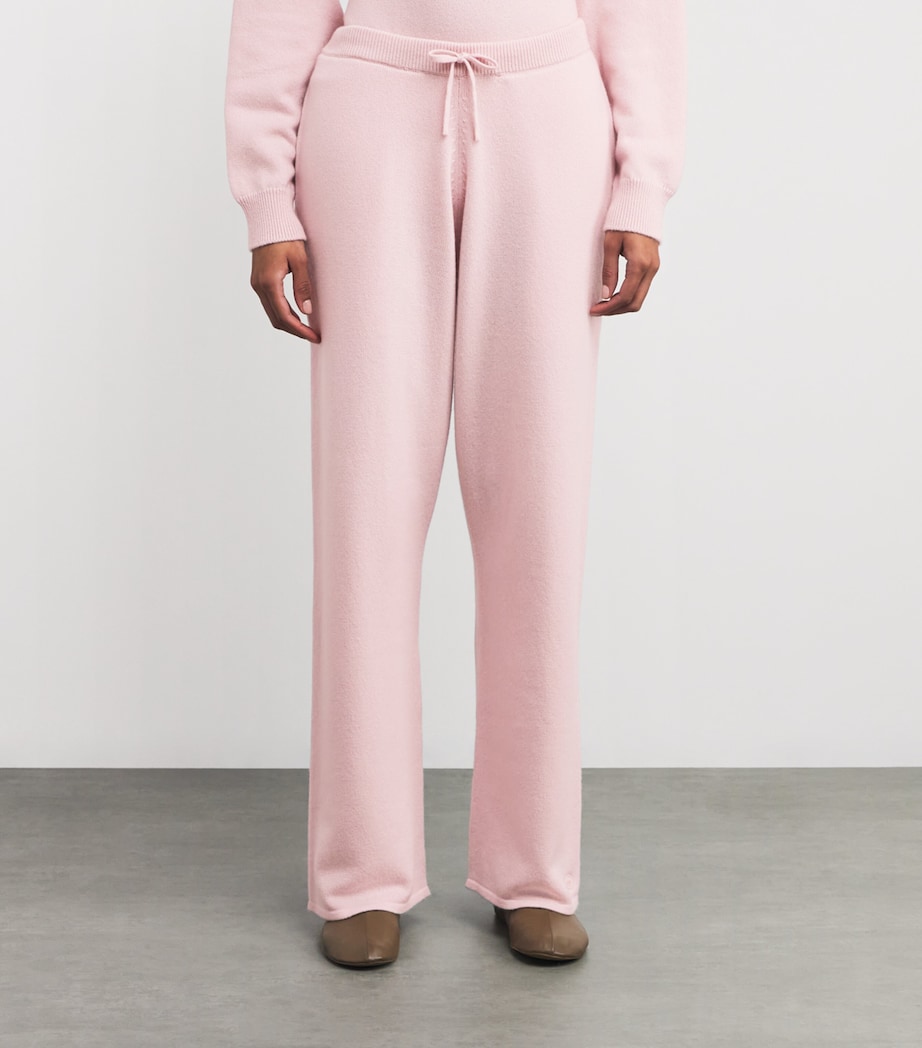 Cashmere Wide-Leg Sweatpants CHERRY BLOSSOM Image 3