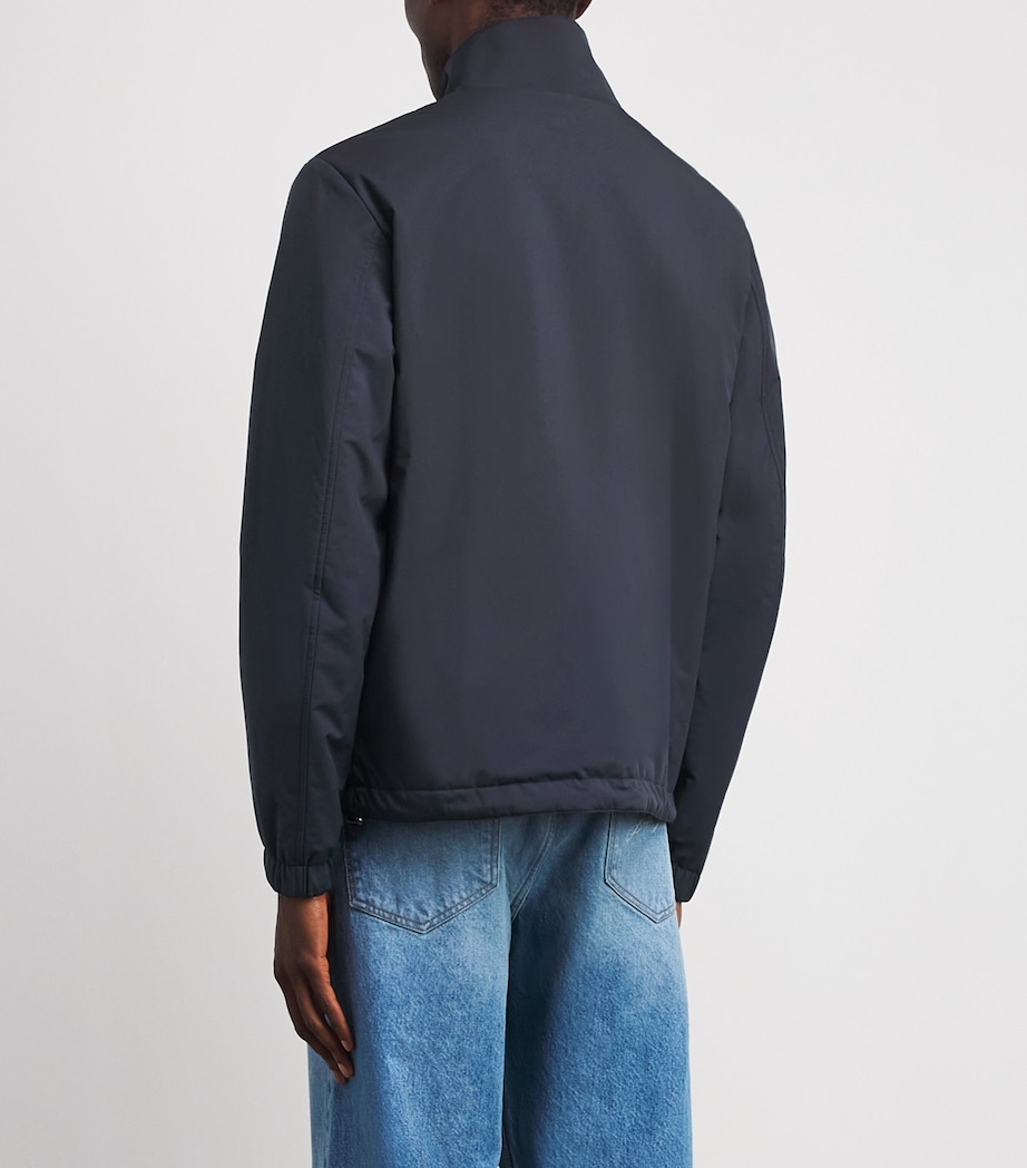Fioroni Cashmere Mens Wool Reversible Bomber Jacket Image 5