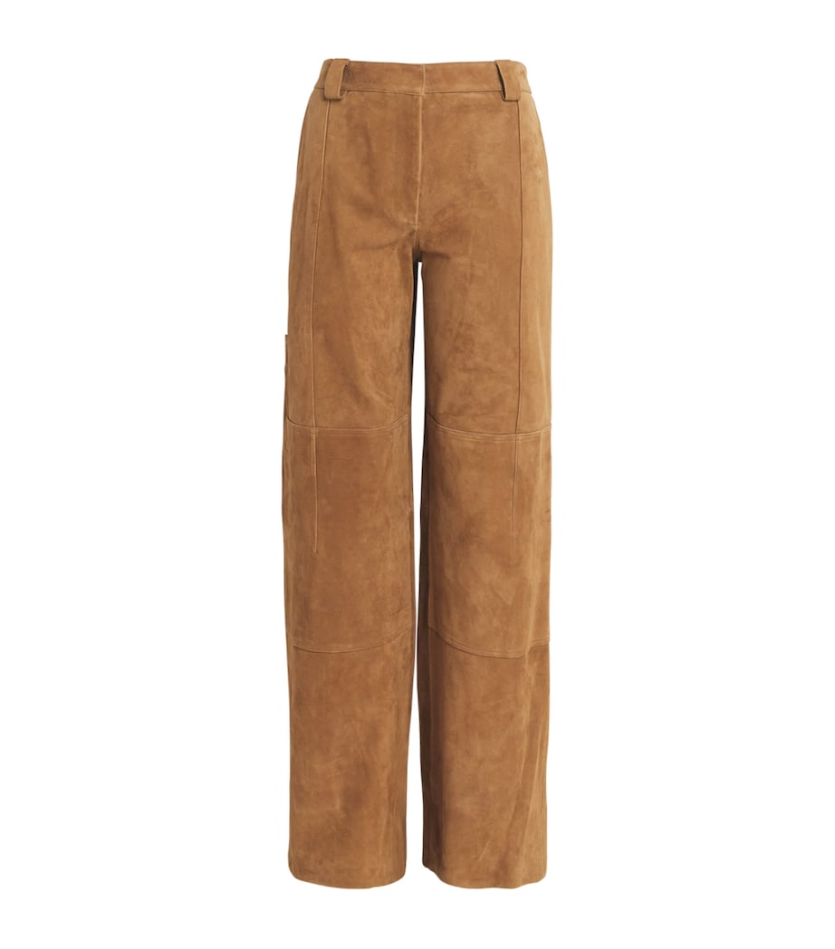 Suede Relaxed Trousers HAZELNUT SUEDE 222 Image 1