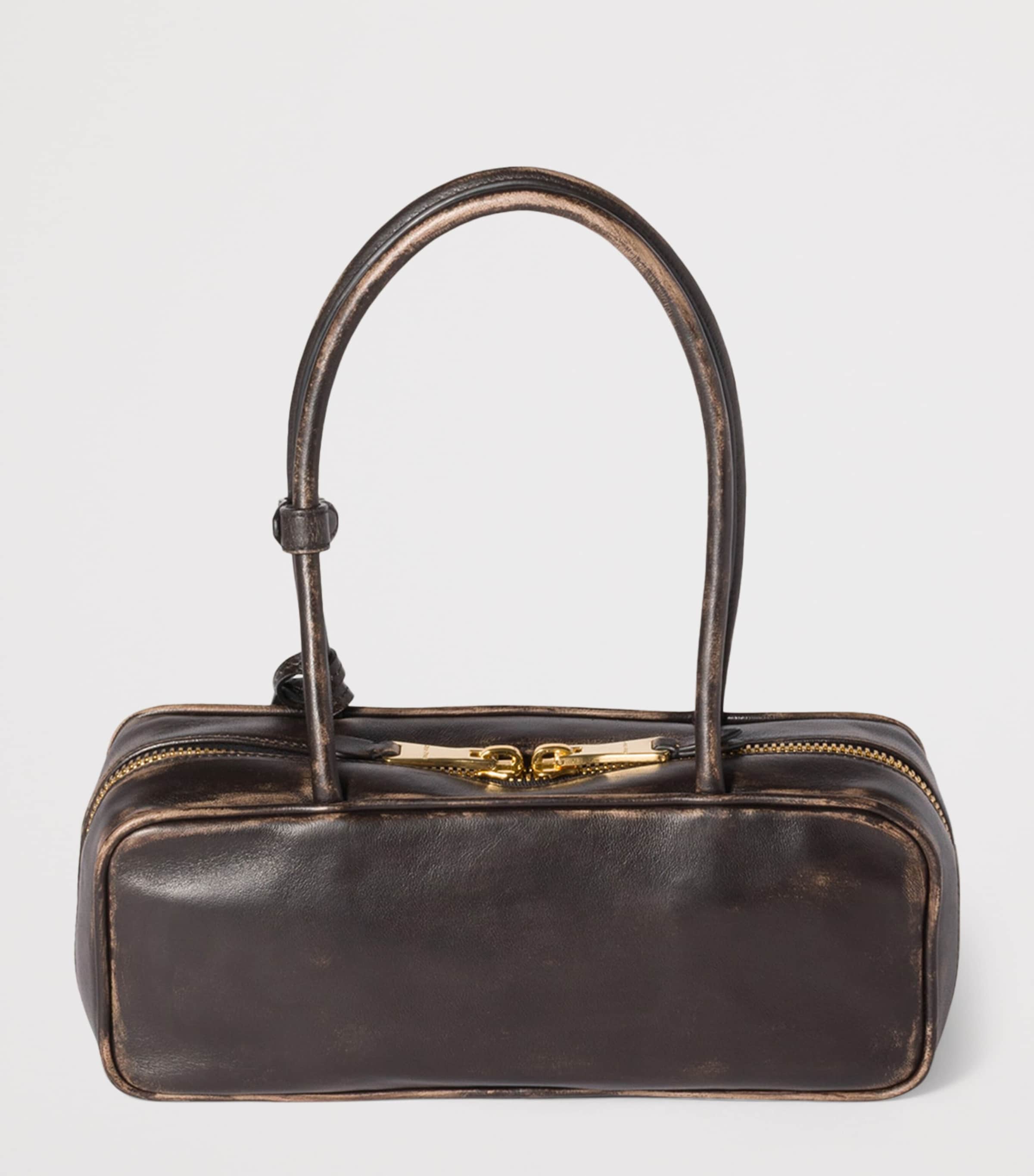 Leather Beau Top-Handle Bag F0201 Image 4