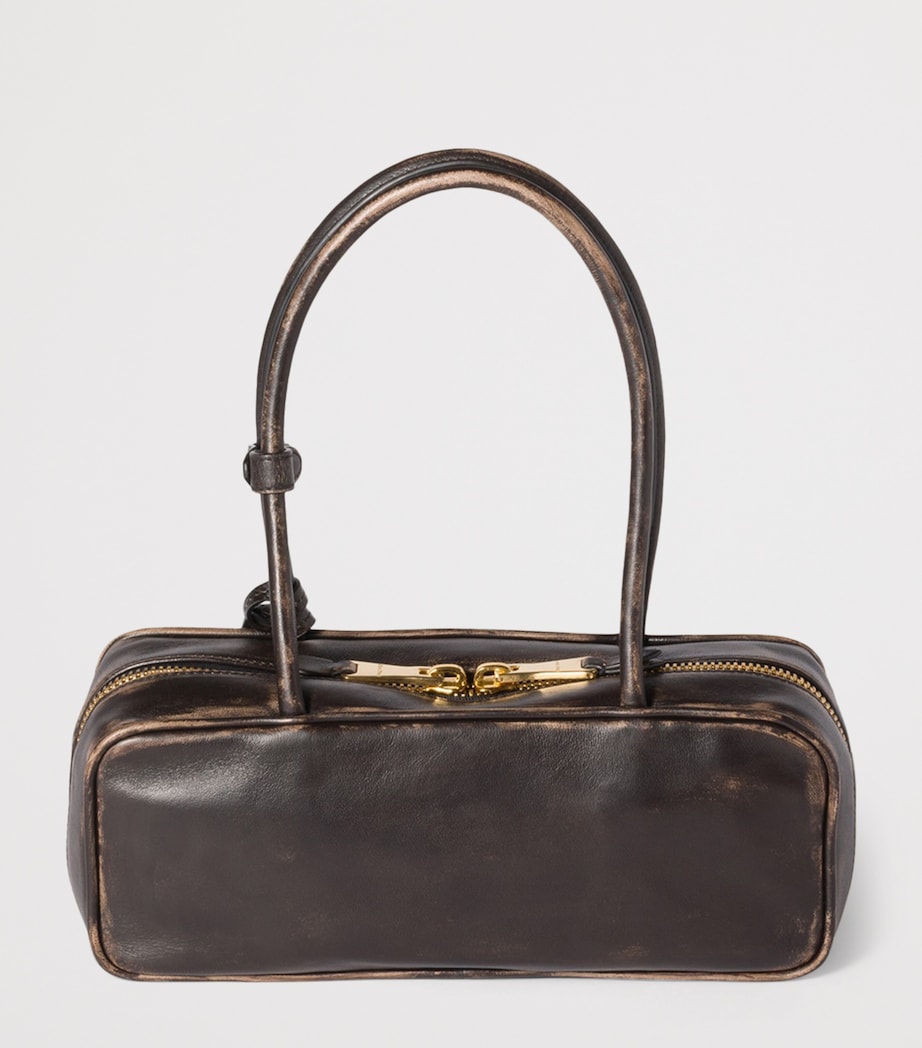 Leather Beau Top-Handle Bag F0201 Image 4