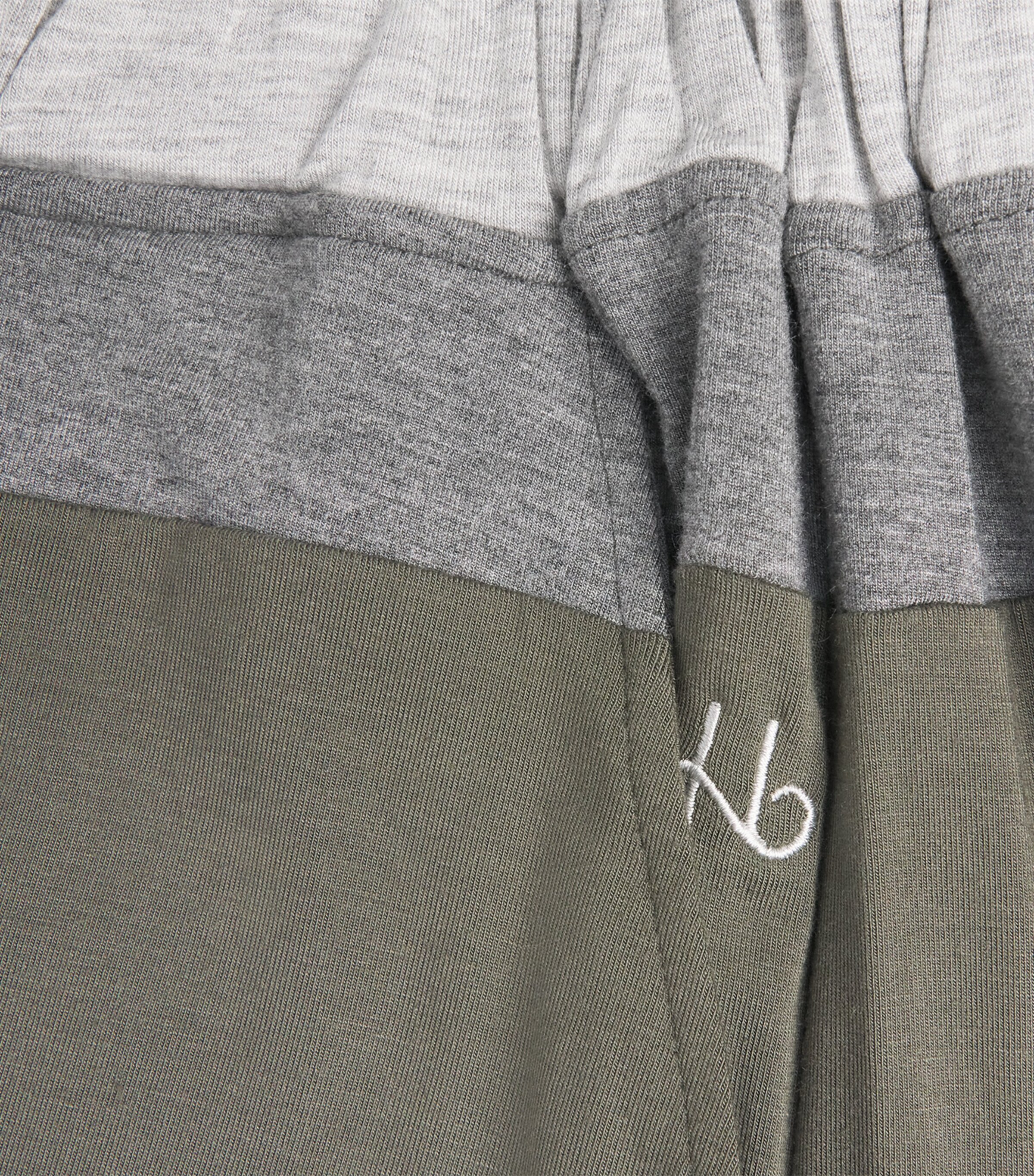 Two-Tone Lounge Trousers CHA GREEN/GREY/LGREY Image 5