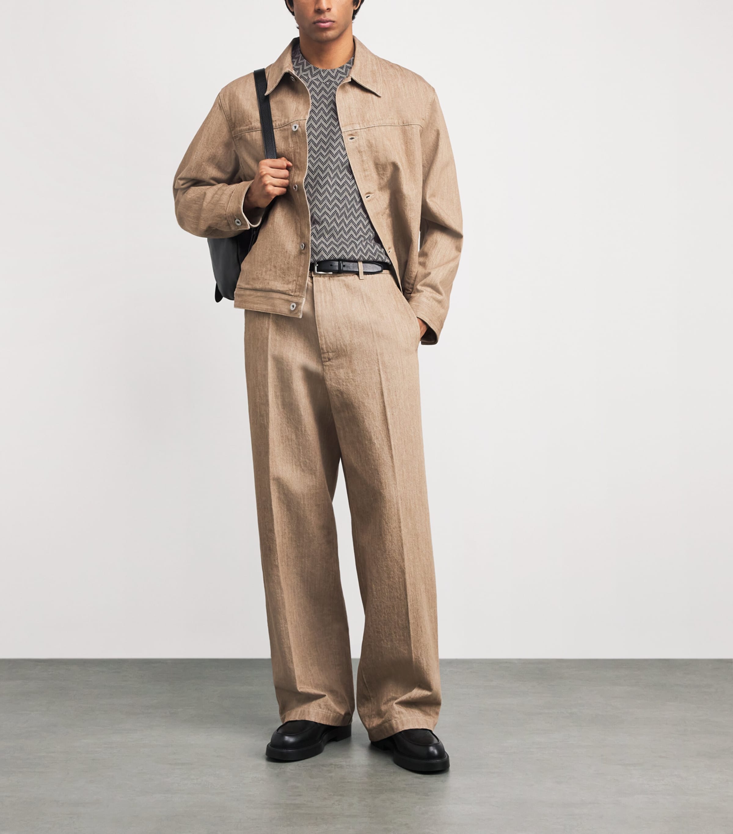 Cotton Chevron T-Shirt F1008 Image 2