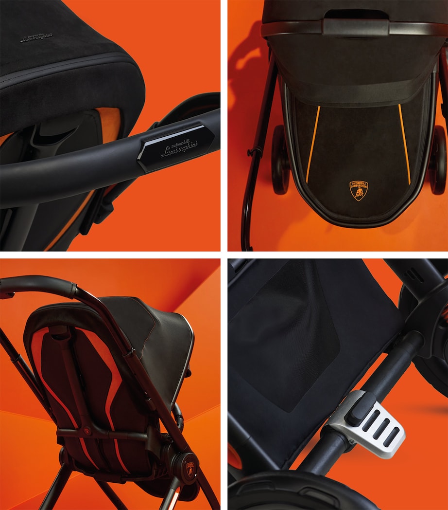 x Automobili Lamborghini Reef AL Arancio Stroller Bundle BLACK Image 9