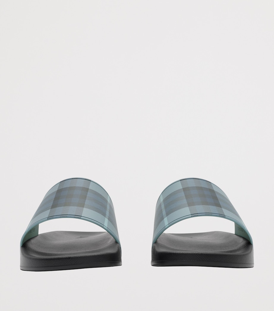 Burberry Check Slides Arctic Blue Ip Check Image 2