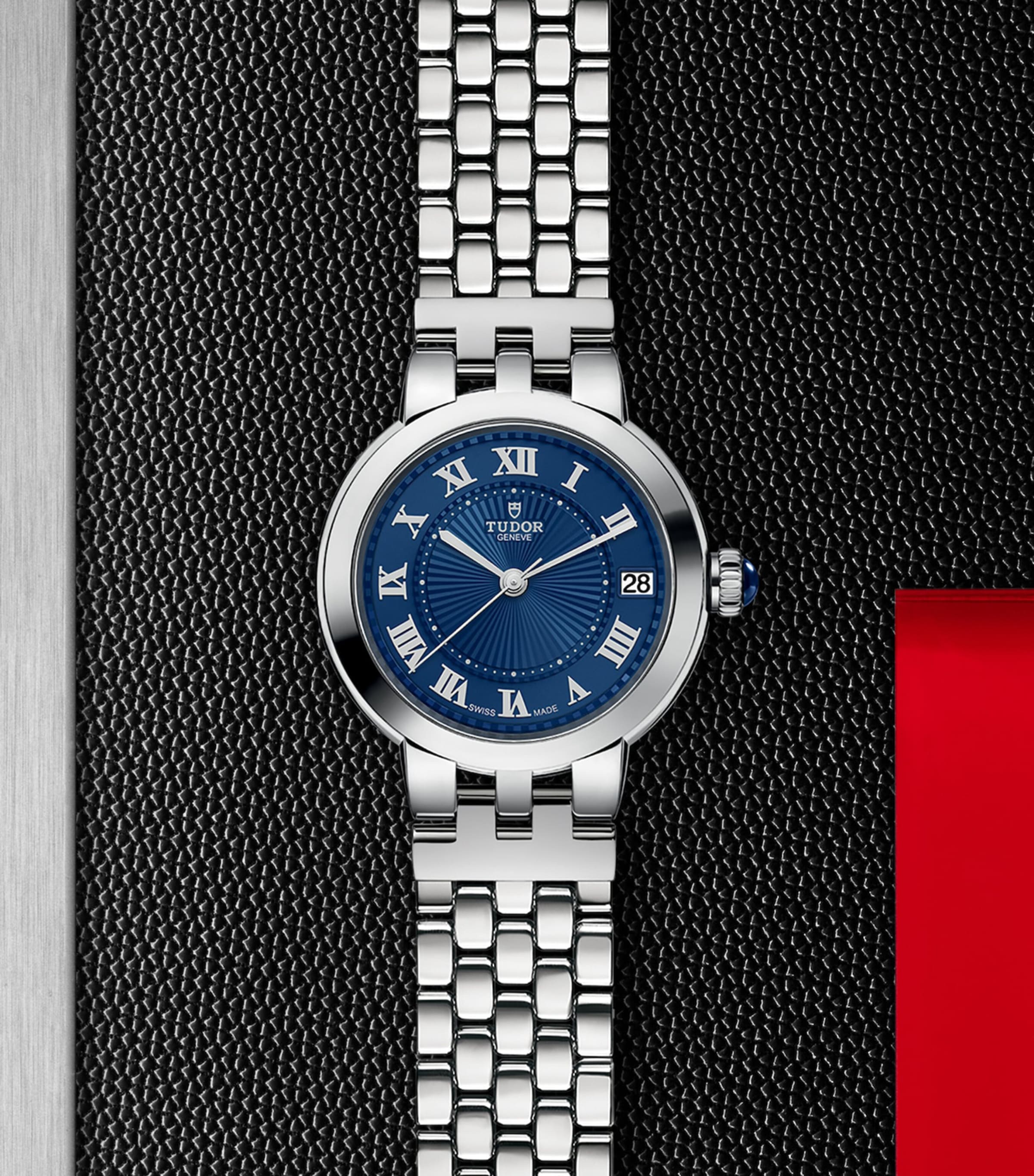 Stainless Steel Clair de Rose Watch 34mm BLUE Image 5
