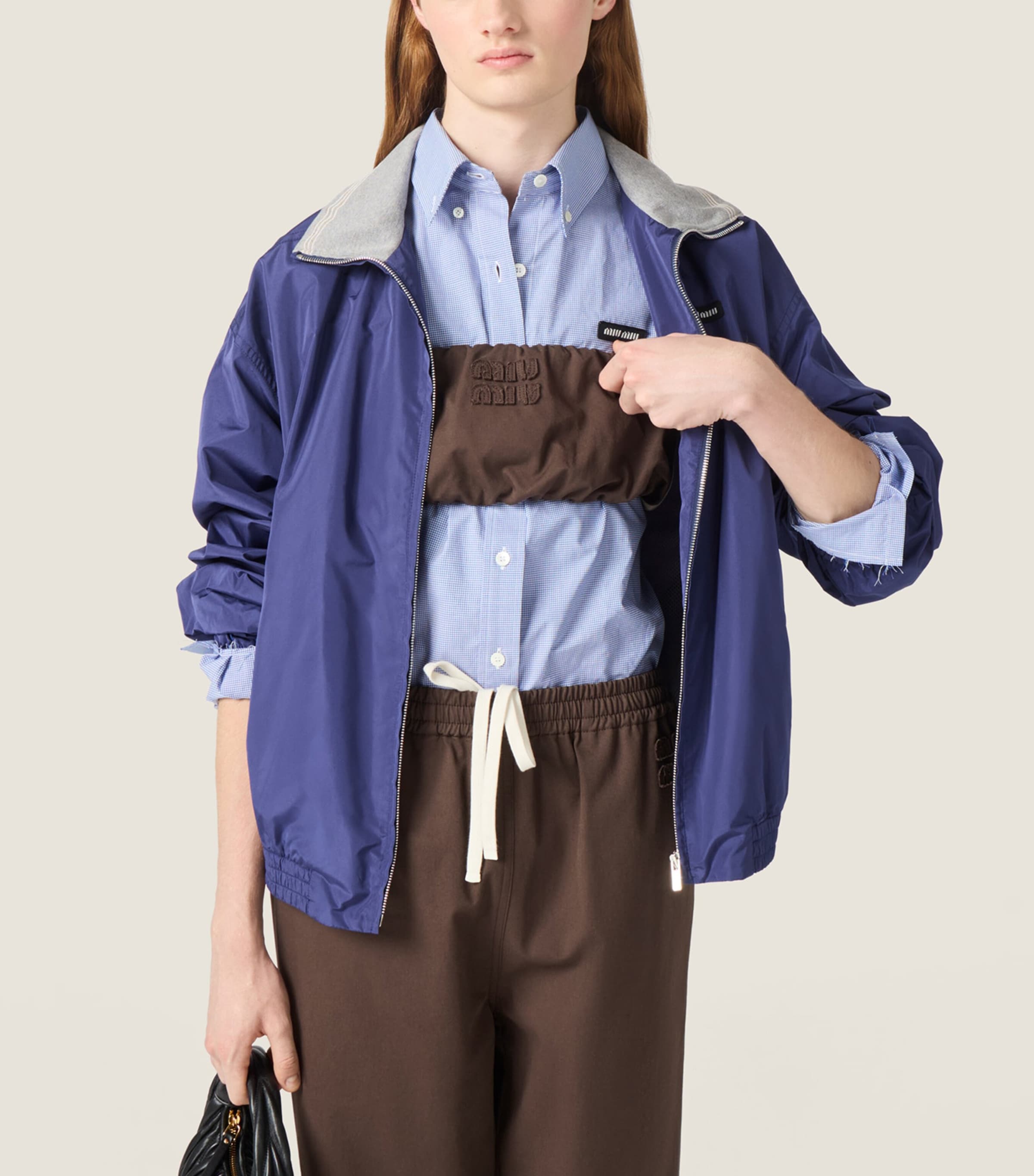 Miu Miu Womens Cotton Twill Bandeau Top Image 4