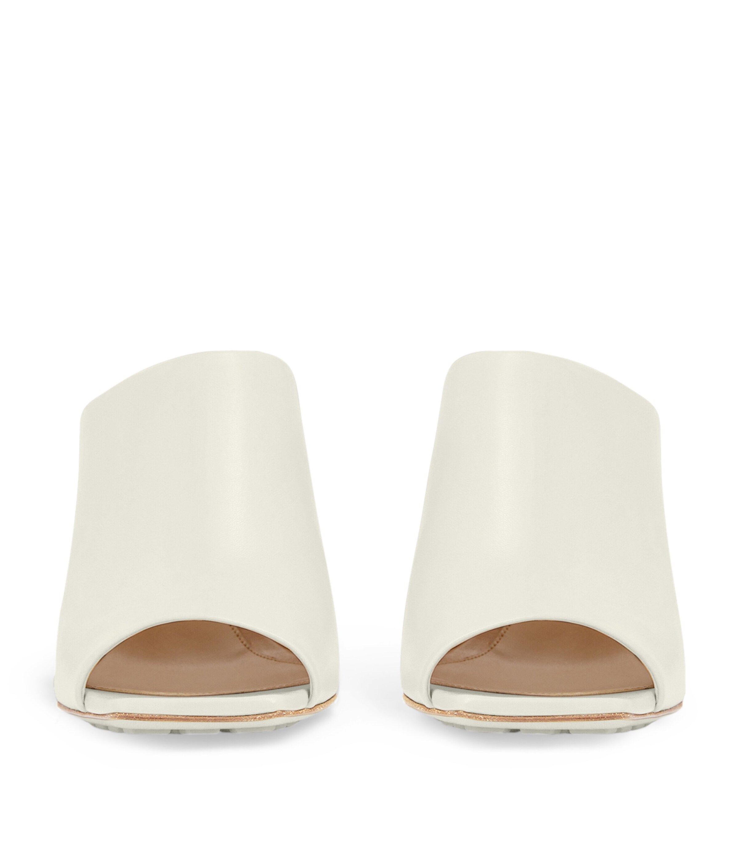 Leather Knot Mules 90 SEA SALT Image 4